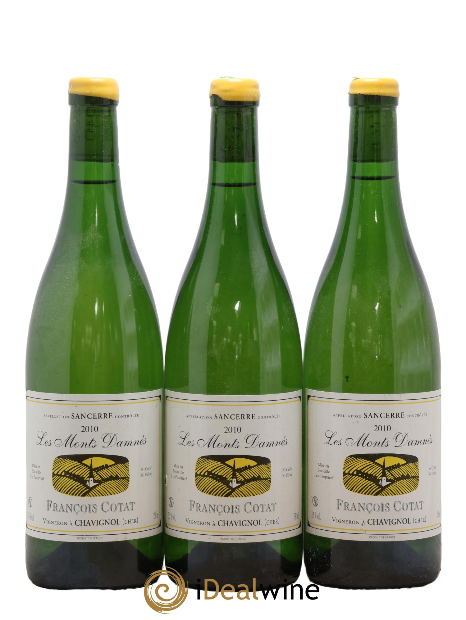 Sancerre Les Monts Damnés François Cotat 2010 - Lot de 3 bouteilles - 0