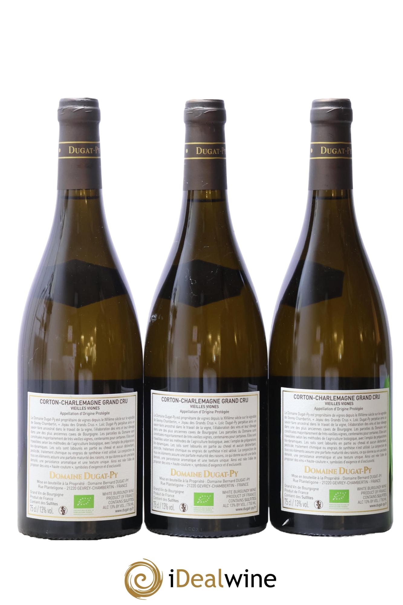 Corton-Charlemagne Grand Cru Vieilles Vignes Dugat-Py 2021 - Lot de 3 bouteilles - 1