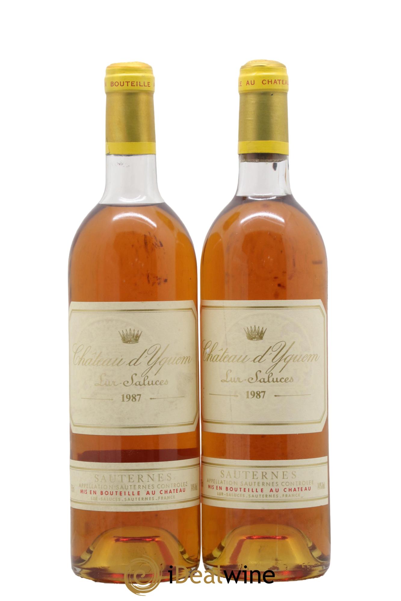 Château d' Yquem 1er Cru Classé Supérieur 1987 - Lot of 2 bottles - 0