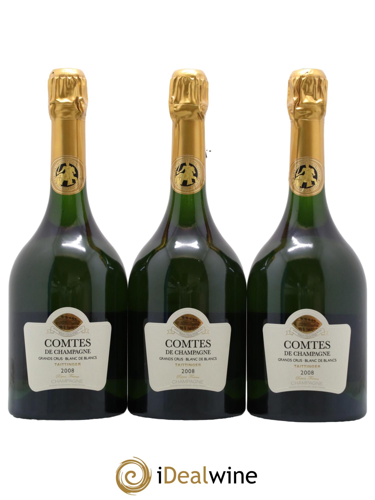 Comtes de Champagne Taittinger 2008 - Lot de 3 bouteilles - 0