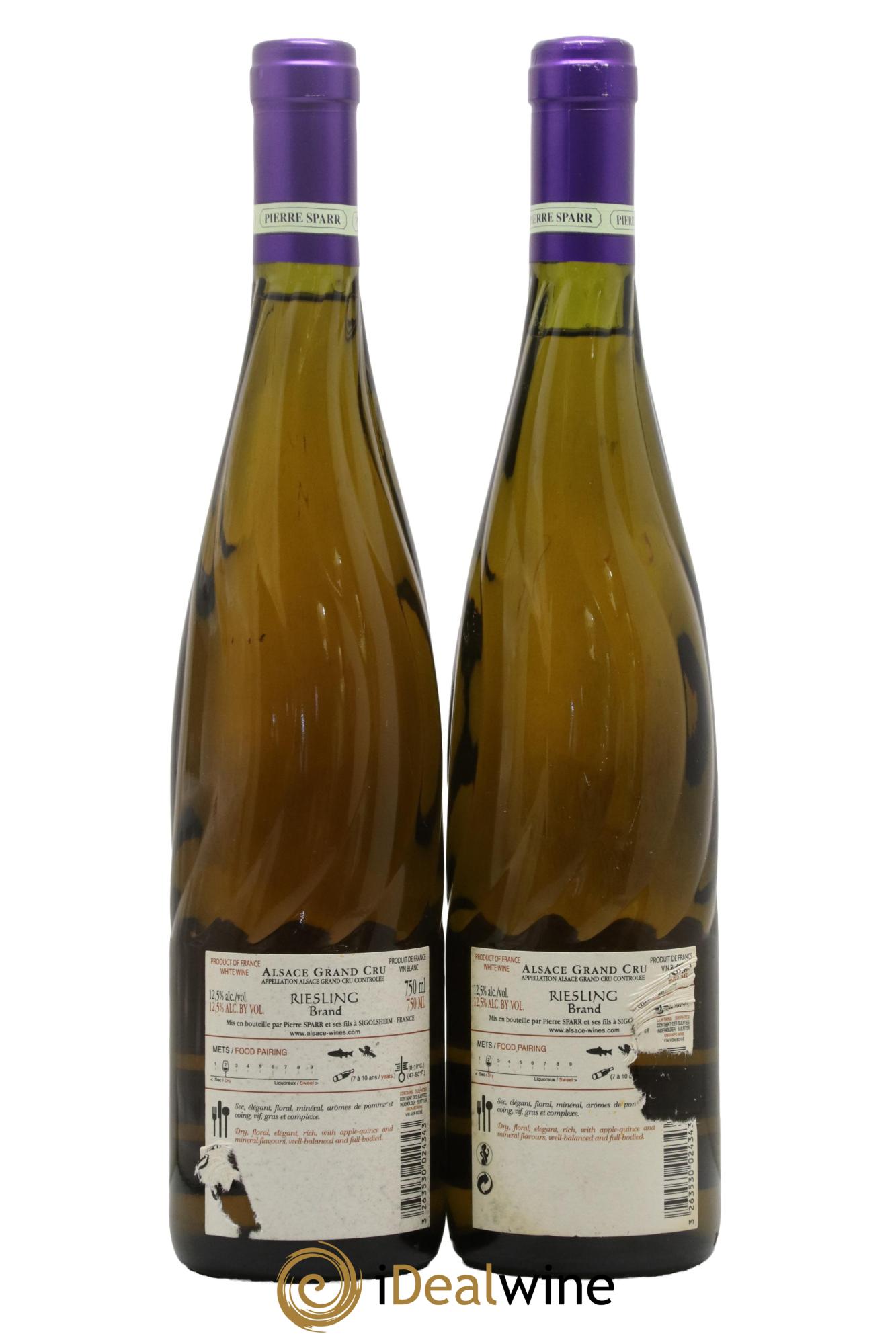 Alsace Grand Cru Brand Riesling Pierre Sparr  2002 - Lot of 2 bottles - 1