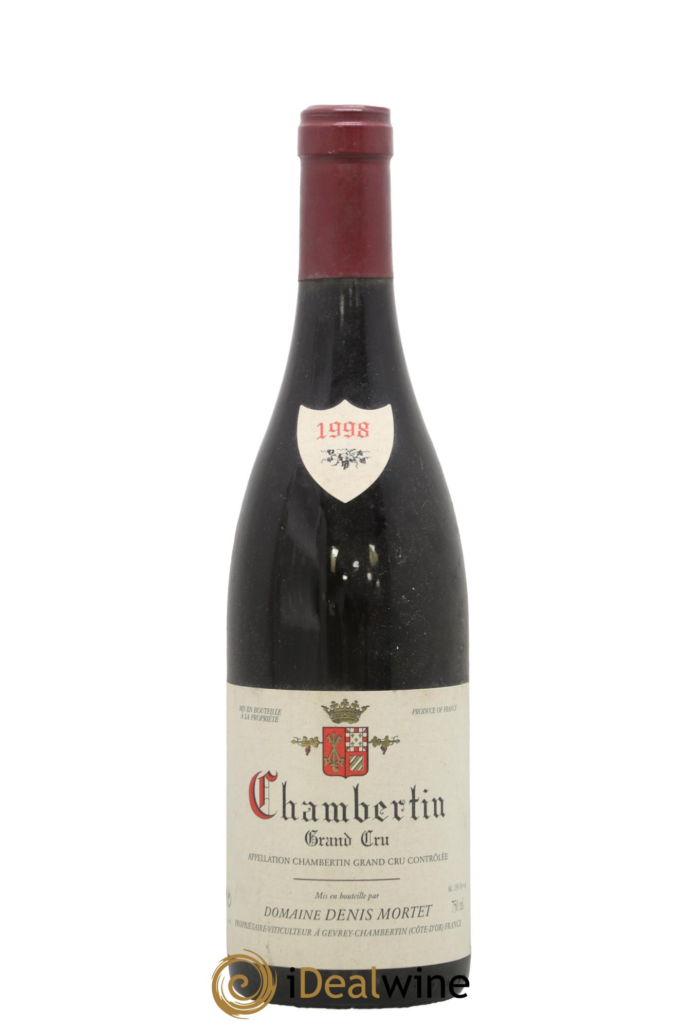 Chambertin Grand Cru Denis Mortet (Domaine) 1998 - Lot de 1 bouteille - 0