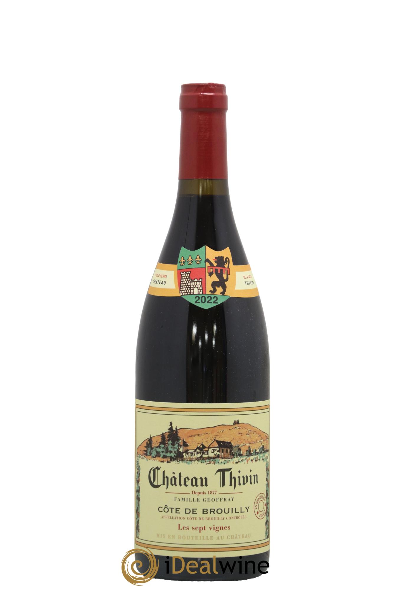 Côte de Brouilly Les 7 Vignes Château Thivin 2022 - Posten von 1 Flasche - 0