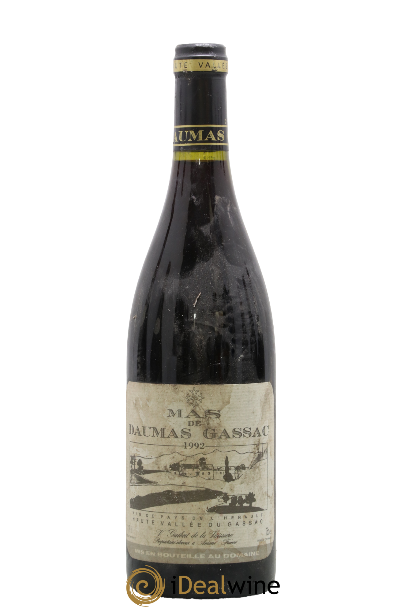 Saint-Guilhem-le-Désert - Cité d'Aniane Mas Daumas Gassac Famille Guibert de La Vaissière 1992 - Posten von 1 Flasche - 0