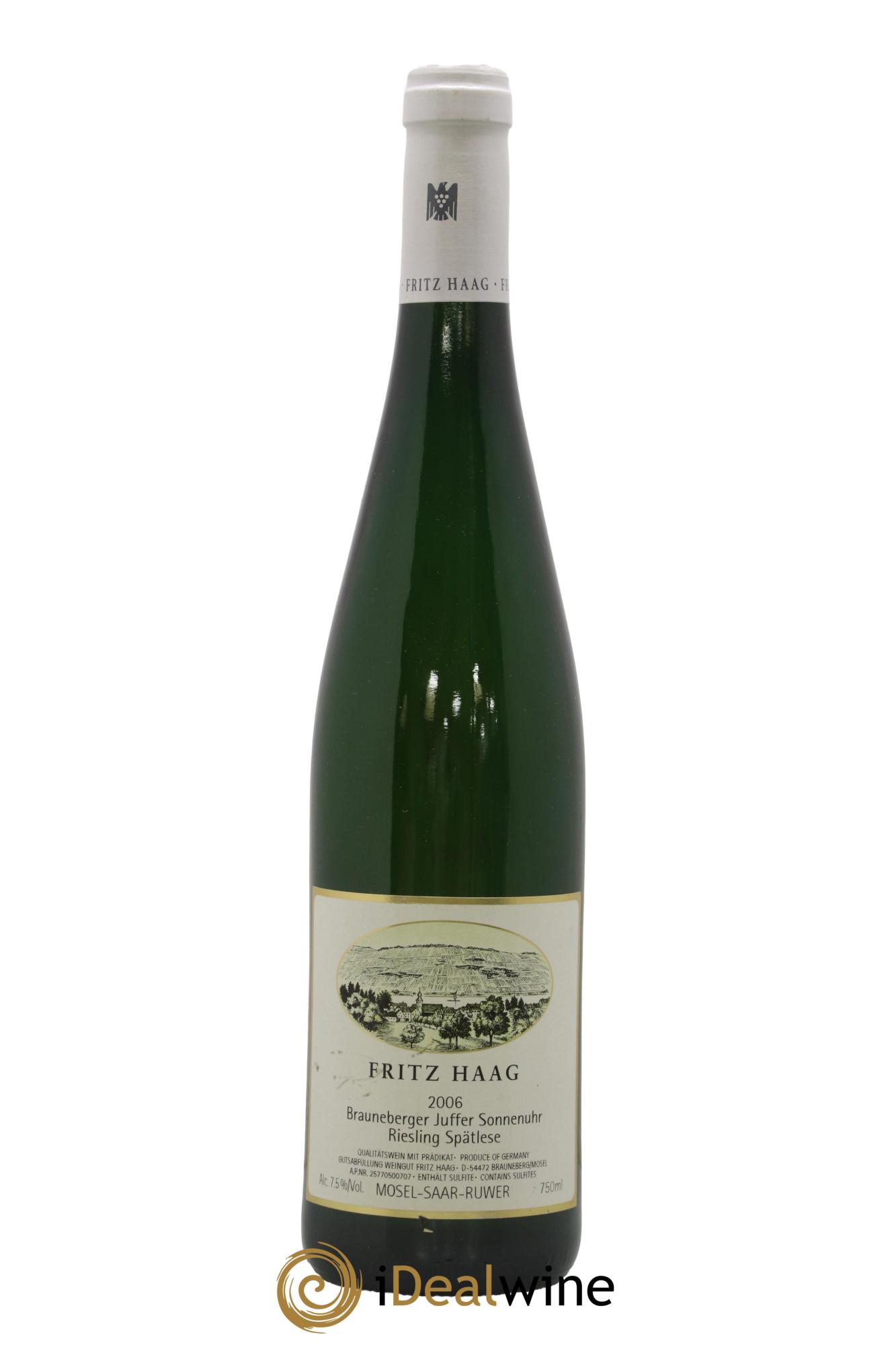 Riesling Fritz Haag Brauneberger Juffer Sonnenuhr Spätlese 2006 - Lotto di 1 bottiglia - 0