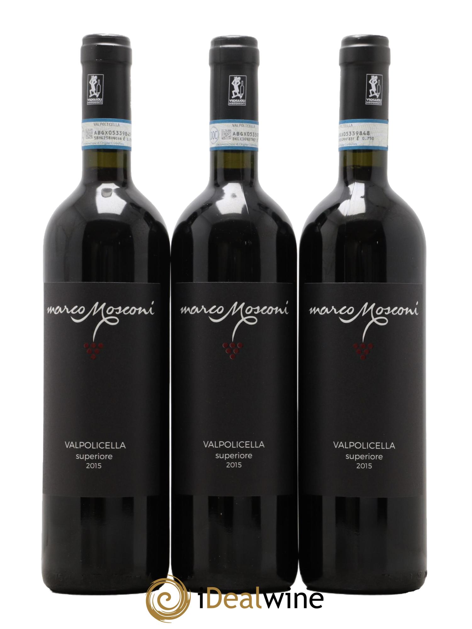 Vénétie Valpolicella superiore Marco Mosconi 2015 - Lot de 3 bouteilles - 0