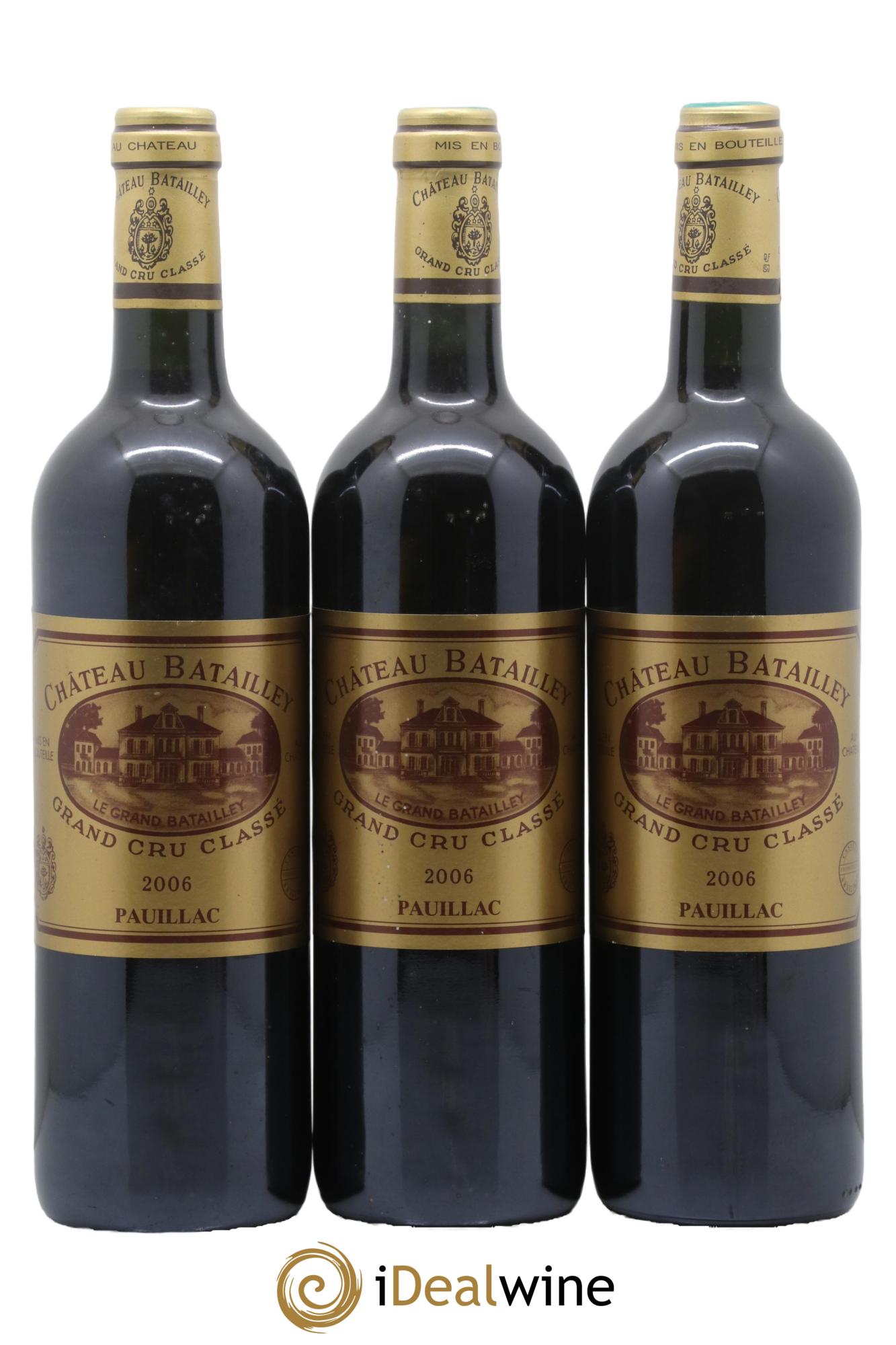 Château Batailley 5ème Grand Cru Classé 2006 - Lot of 3 bottles - 0