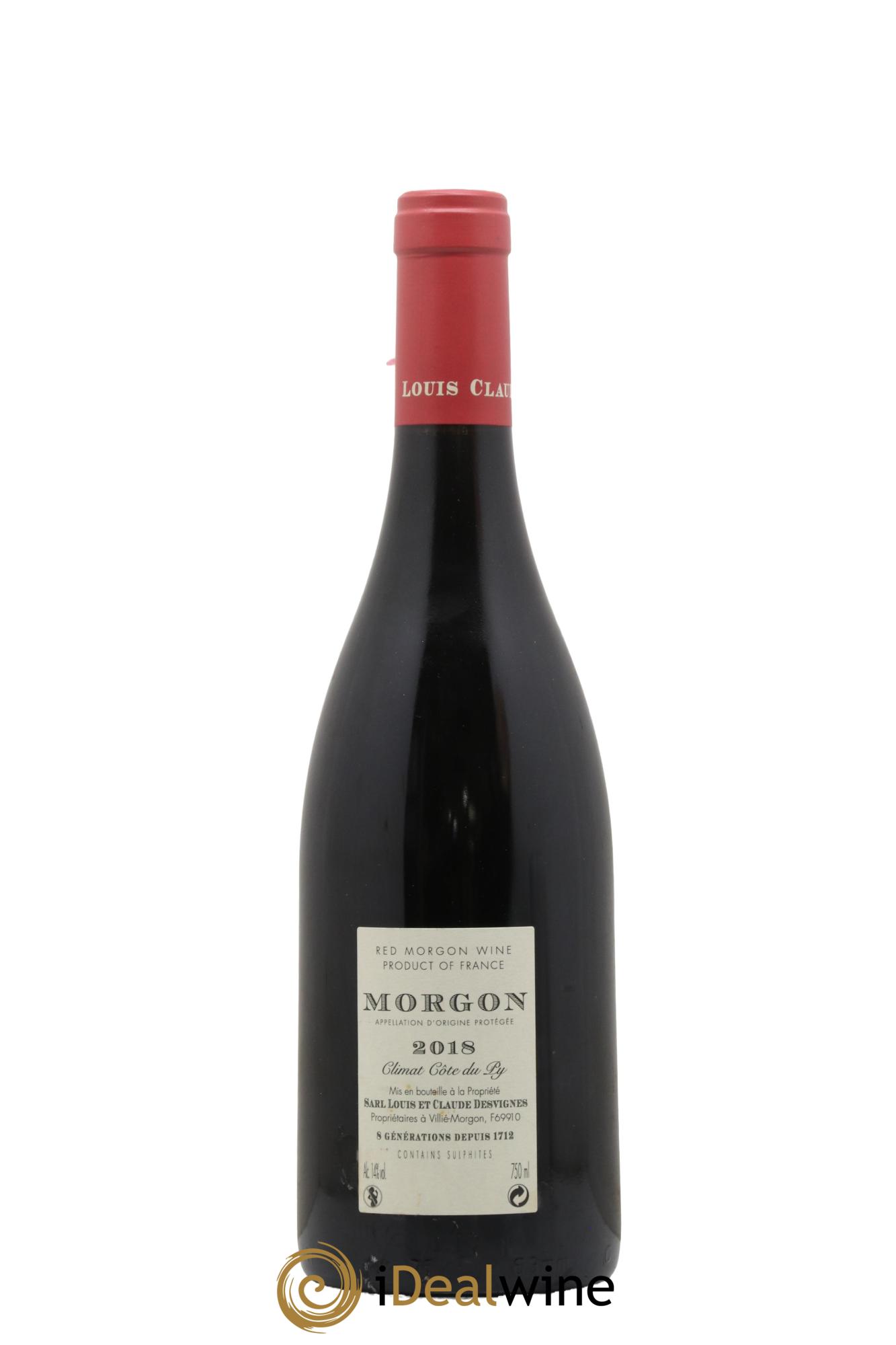 Morgon Côte du Py Louis-Claude Desvignes 2018 - Lotto di 1 bottiglia - 1
