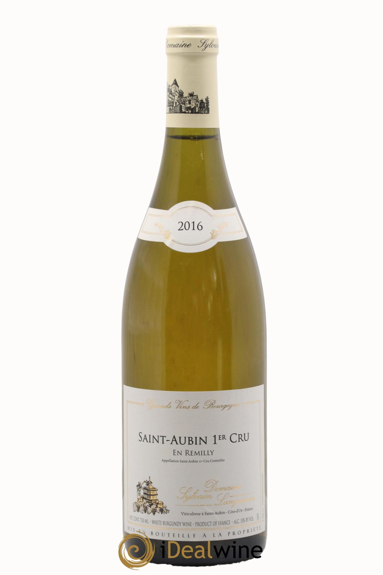 Saint-Aubin 1er Cru En Remilly Sylvain Langoureau 2016 - Lot de 1 bouteille - 0
