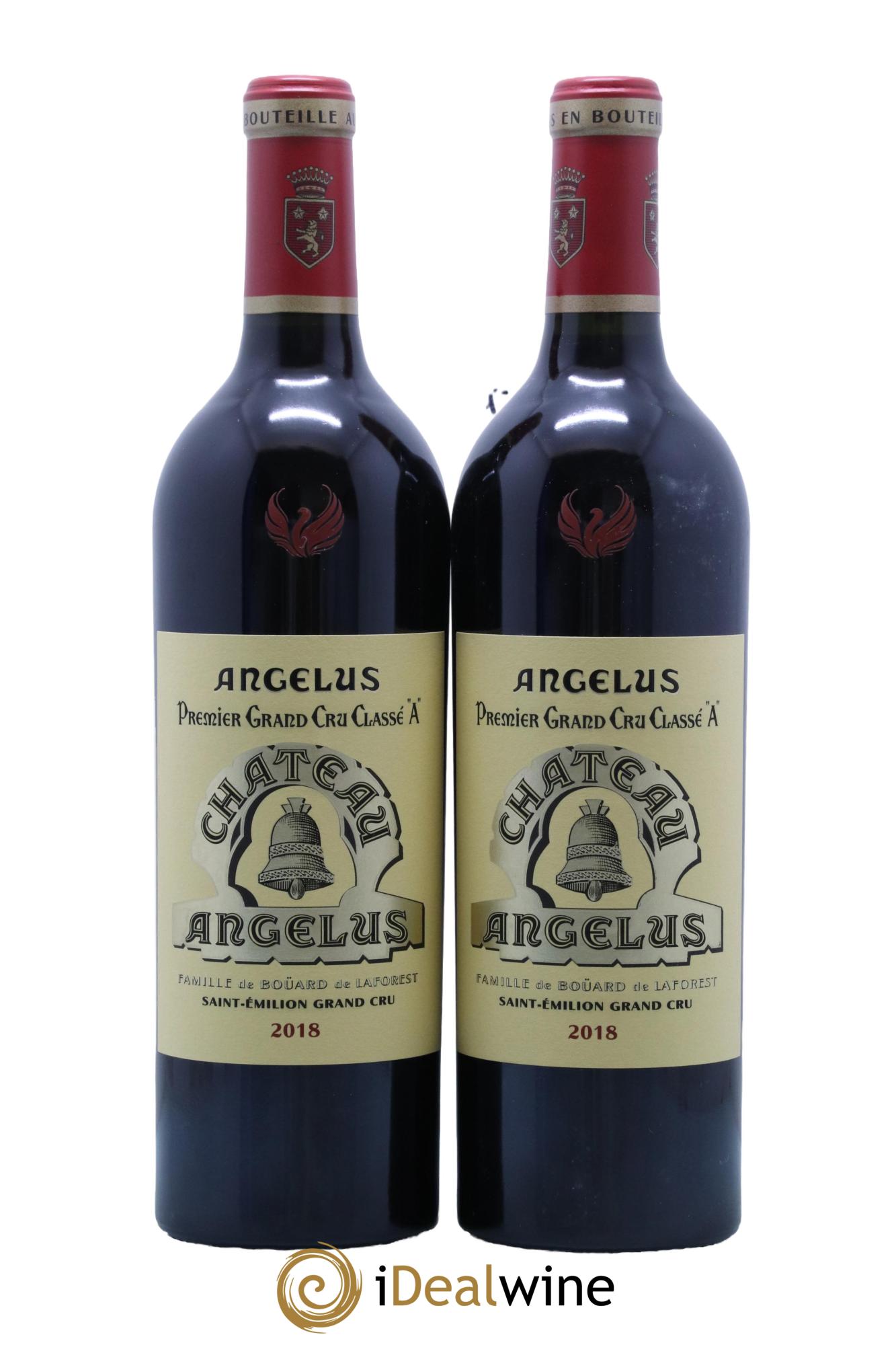 Château Angélus 1er Grand Cru Classé A 2018 - Lot de 2 bouteilles - 0