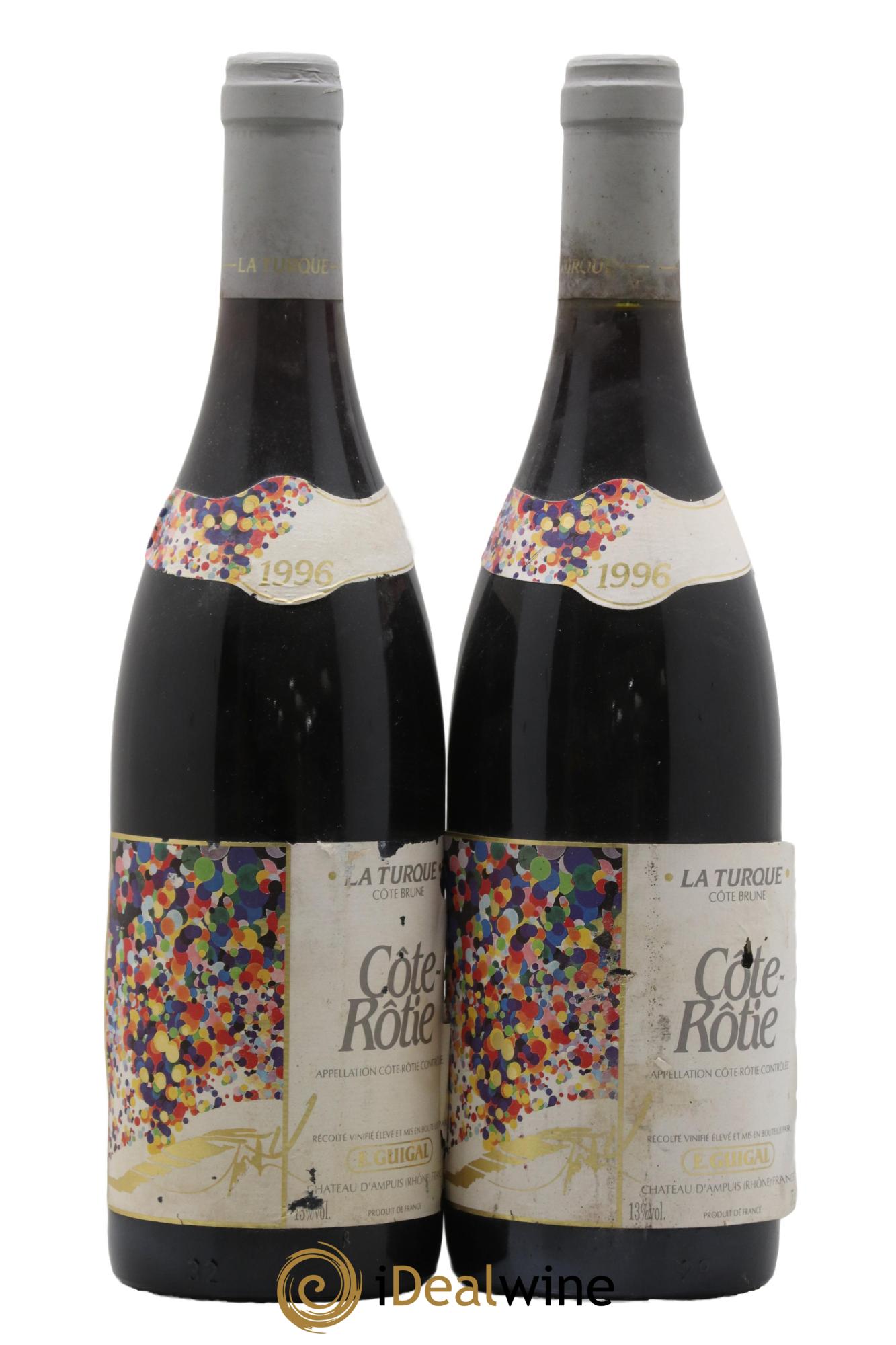 Côte-Rôtie La Turque Guigal 1996 - Lotto di 2 bottiglie - 0