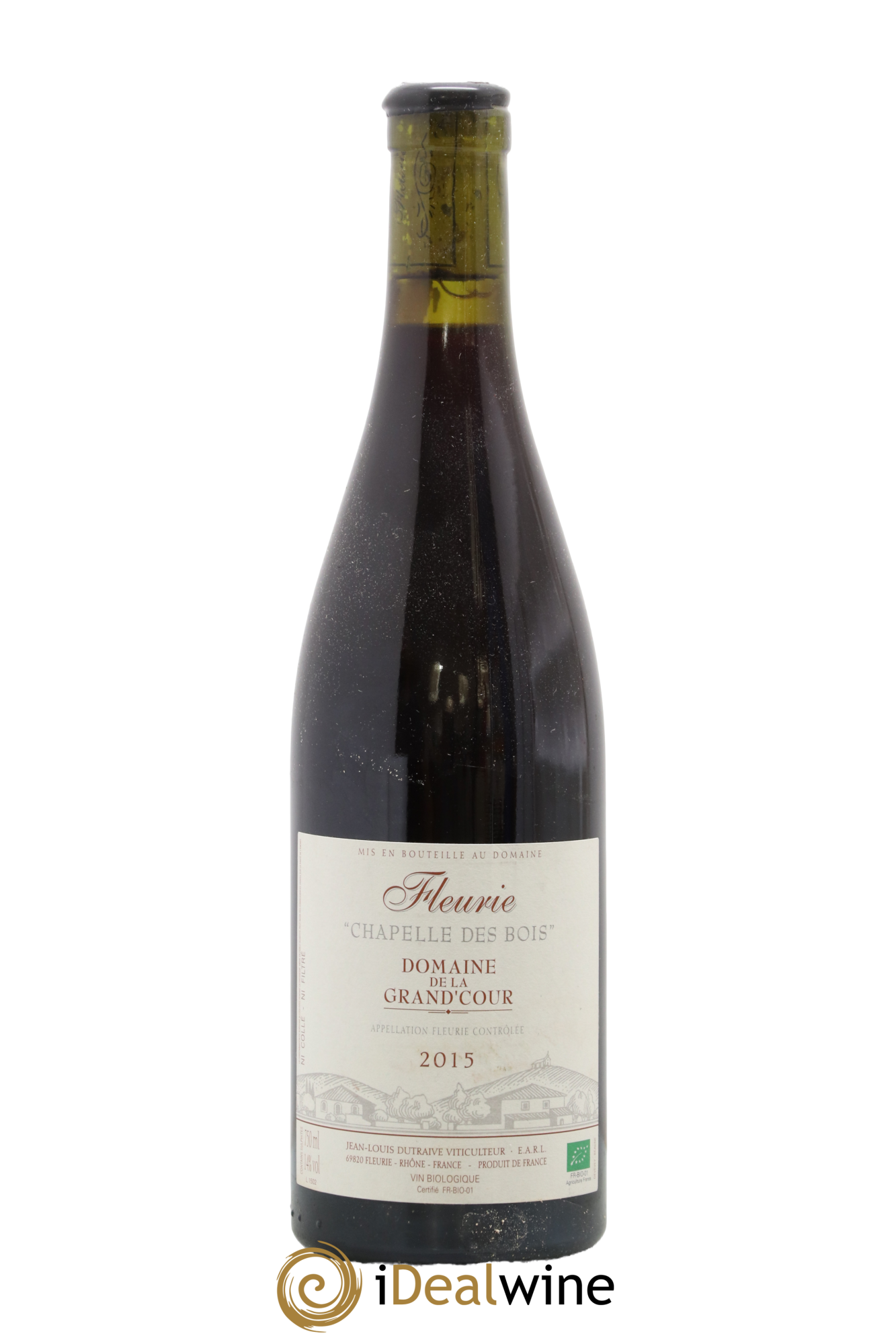 Fleurie Chapelle des bois Grand'cour (Domaine de la) - Jean-Louis Dutraive 2015 - Lot de 1 bouteille - 0