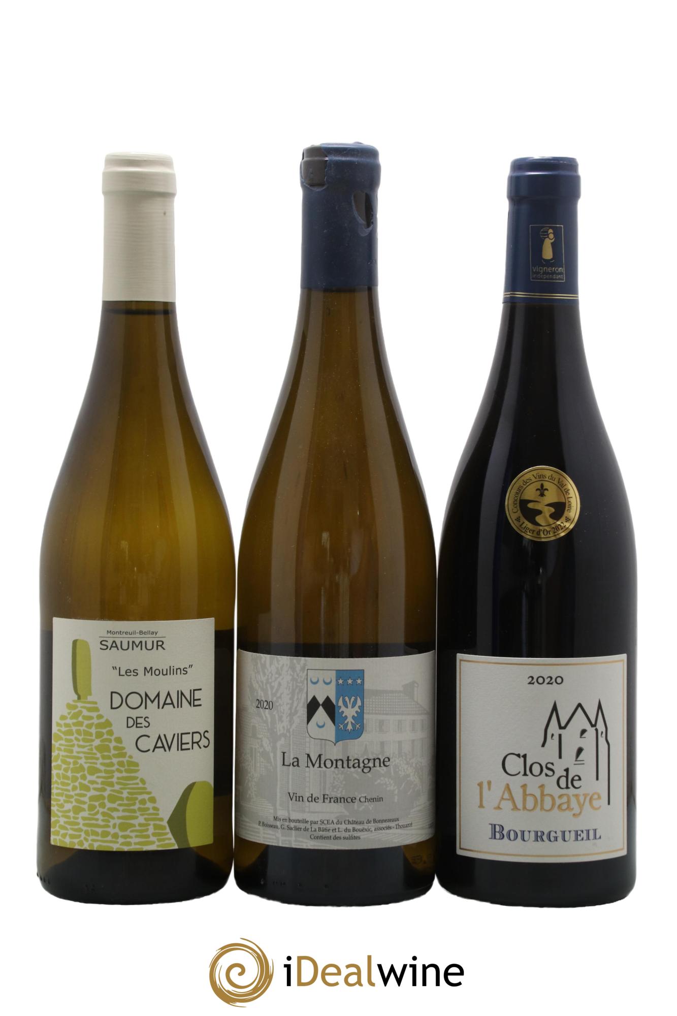 Assortiment de vins d'Anjou noir - Saumur - Bourgueil N°3 - Lot of 6 bottles - 2