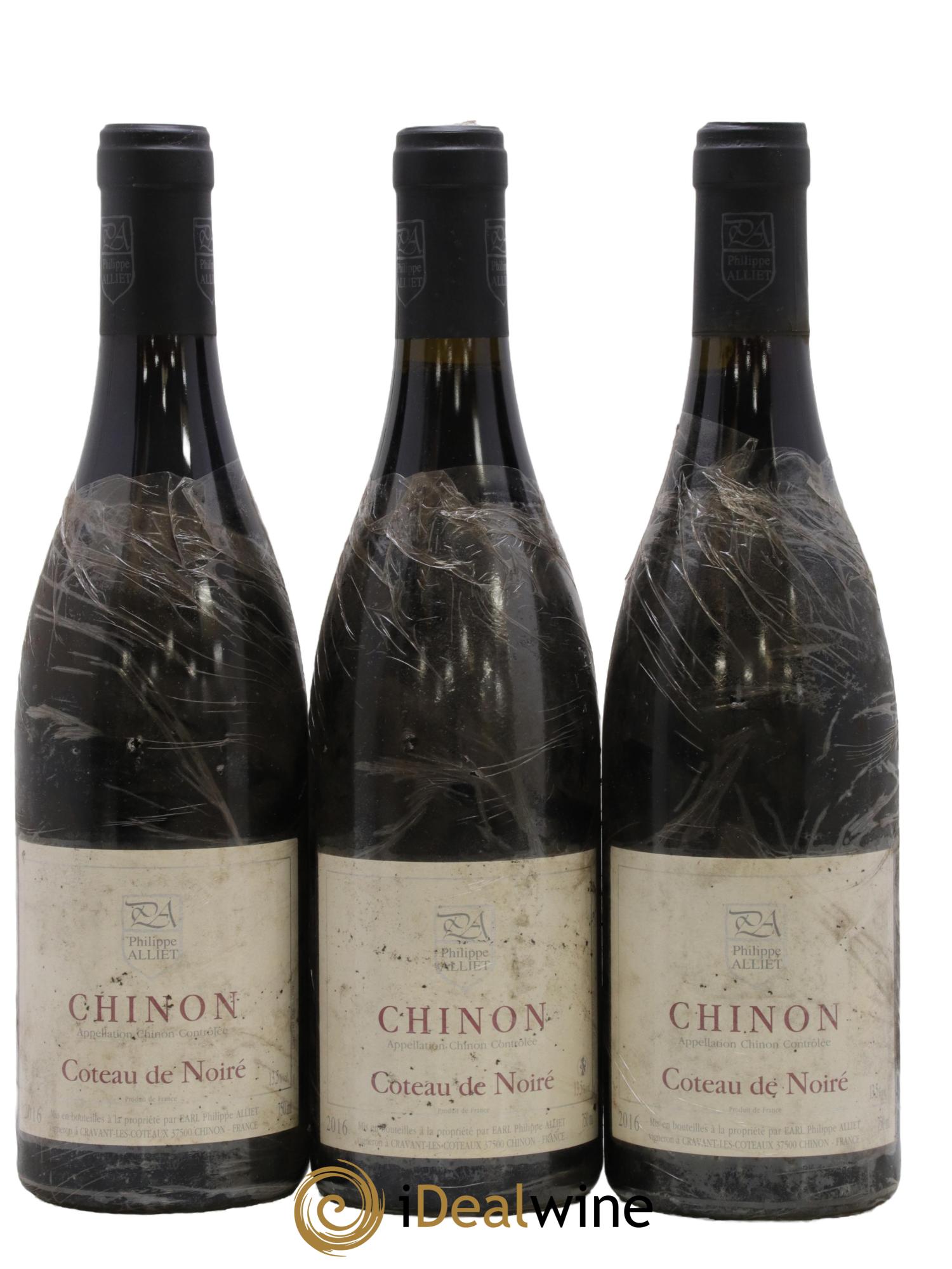 Chinon Coteau de Noiré Philippe Alliet 2016 - Lot de 3 bouteilles - 0