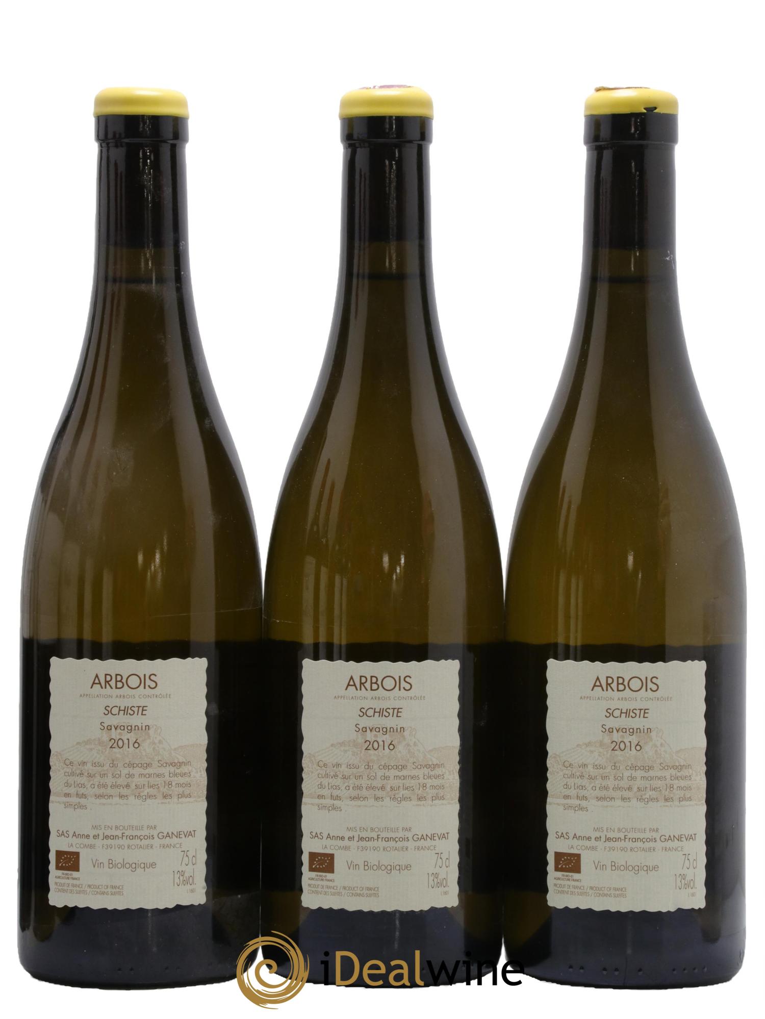 Côtes du Jura Schiste Savagnin Domaine Anne Et Jean François Ganevat 2016 - Lot de 3 bouteilles - 1