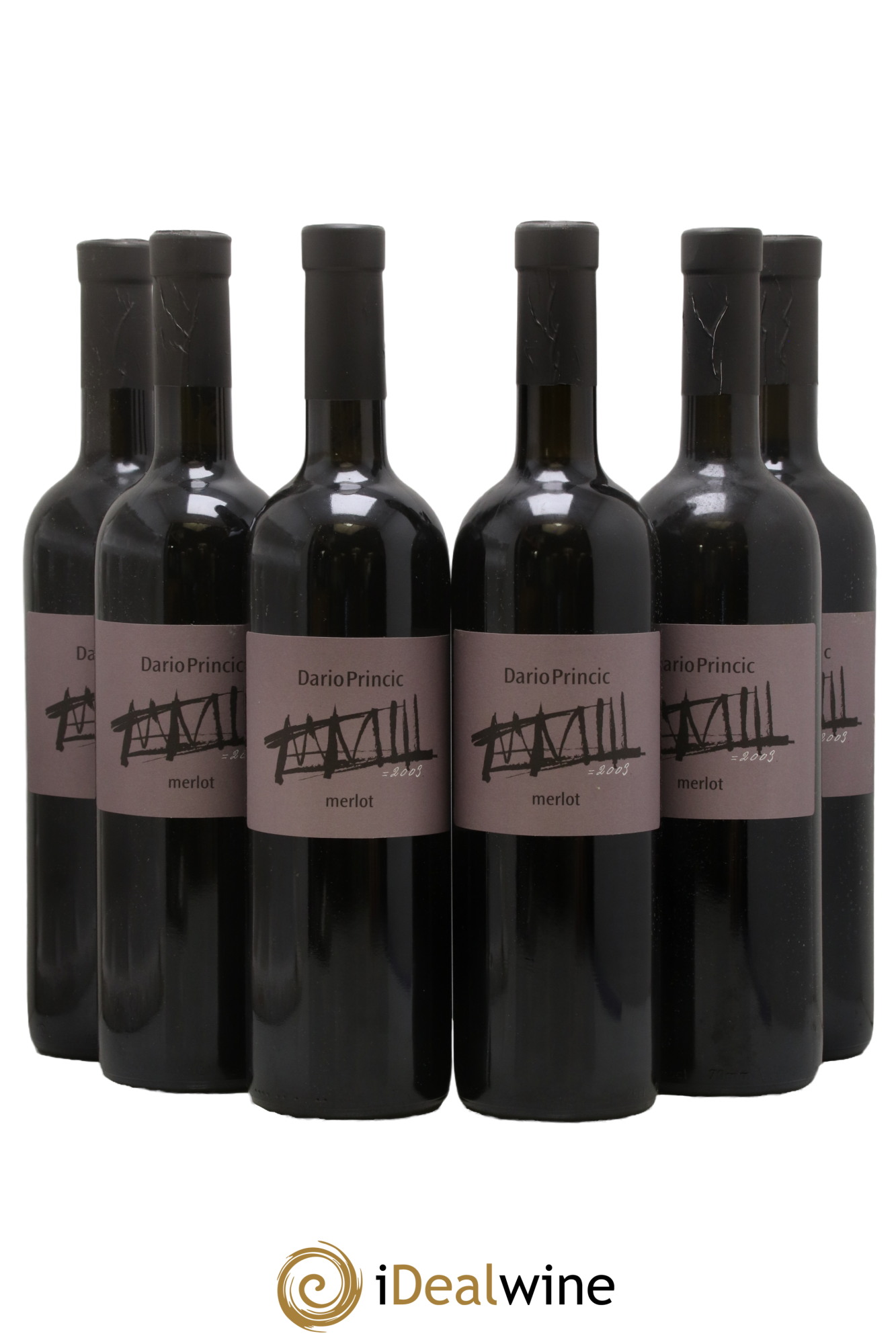 Vénétie Merlot Dario Princic 2003 - Lot de 6 bouteilles - 0
