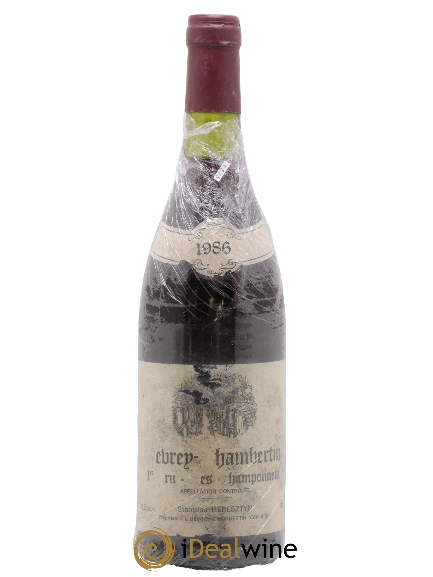 Gevrey-Chambertin 1er Cru Les Champonnets Heresztyn 1986 - Lot de 1 bouteille - 0