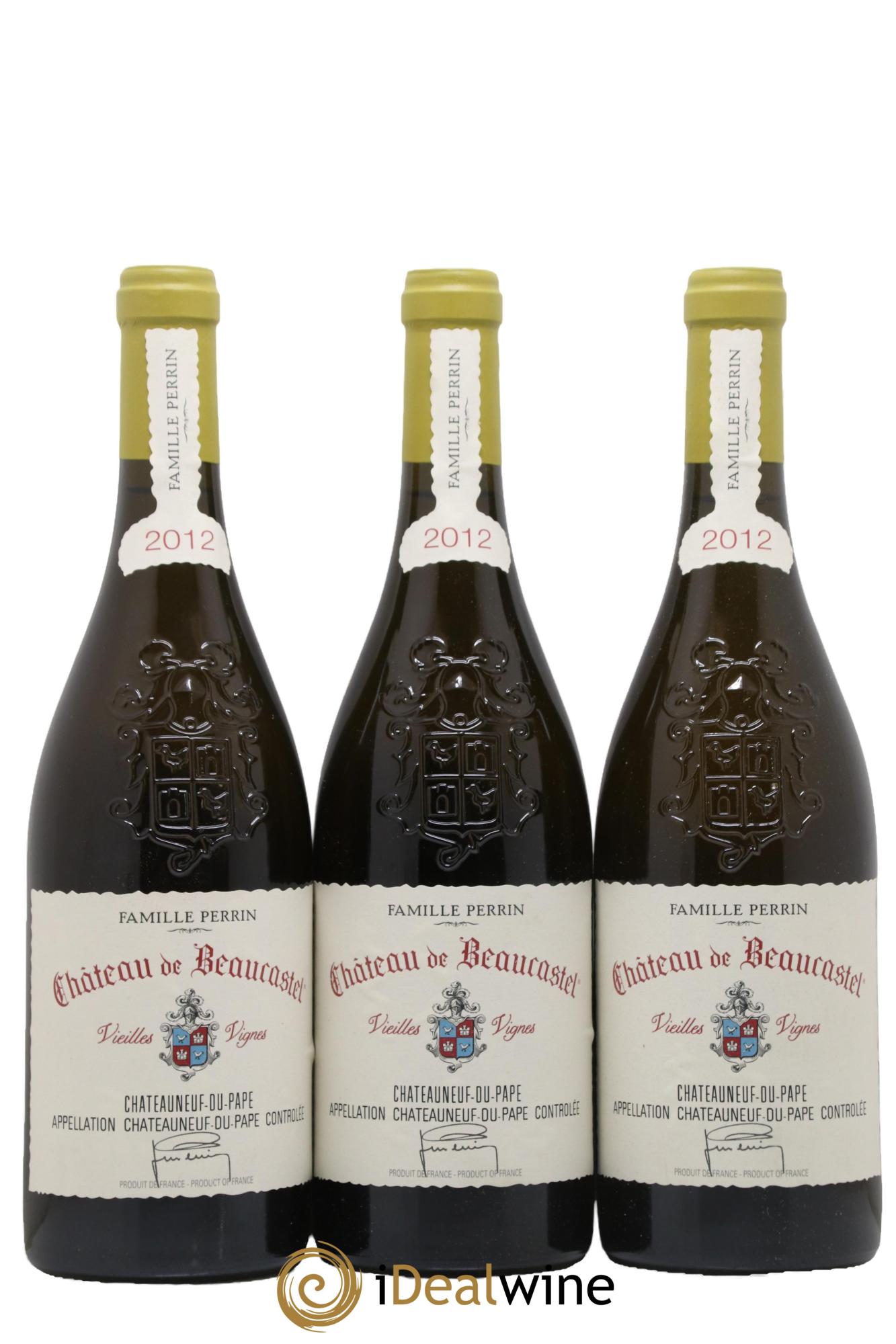 Châteauneuf-du-Pape Château de Beaucastel Vieilles vignes Roussanne Famille Perrin 2012 - Lot de 6 bouteilles - 2