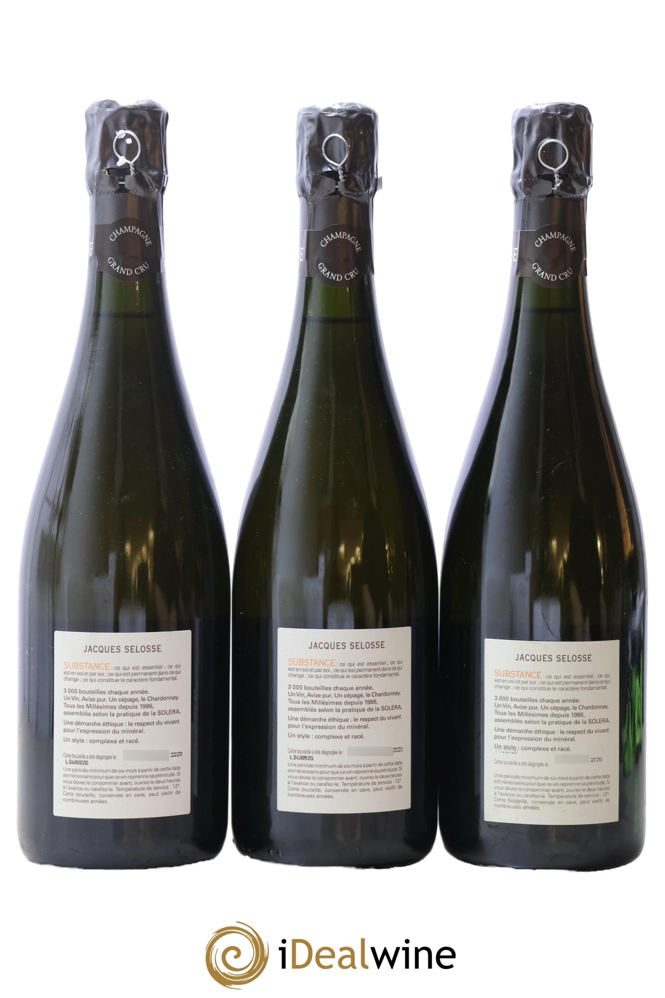 Substance Jacques Selosse - Lot de 3 bouteilles - 1