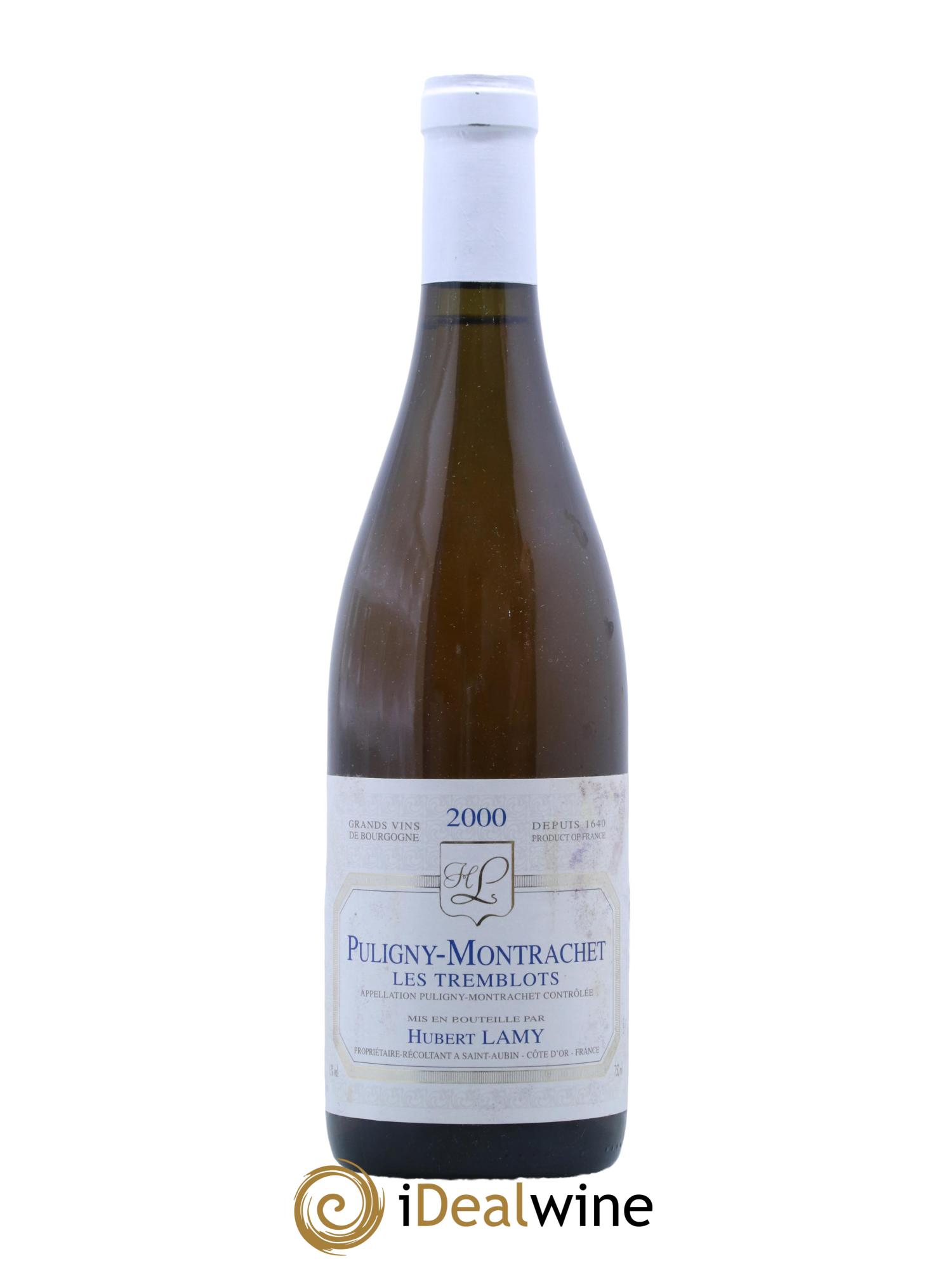 Puligny-Montrachet Les Tremblots Vieilles Vignes Hubert Lamy 2000 - Lot de 1 bouteille - 0