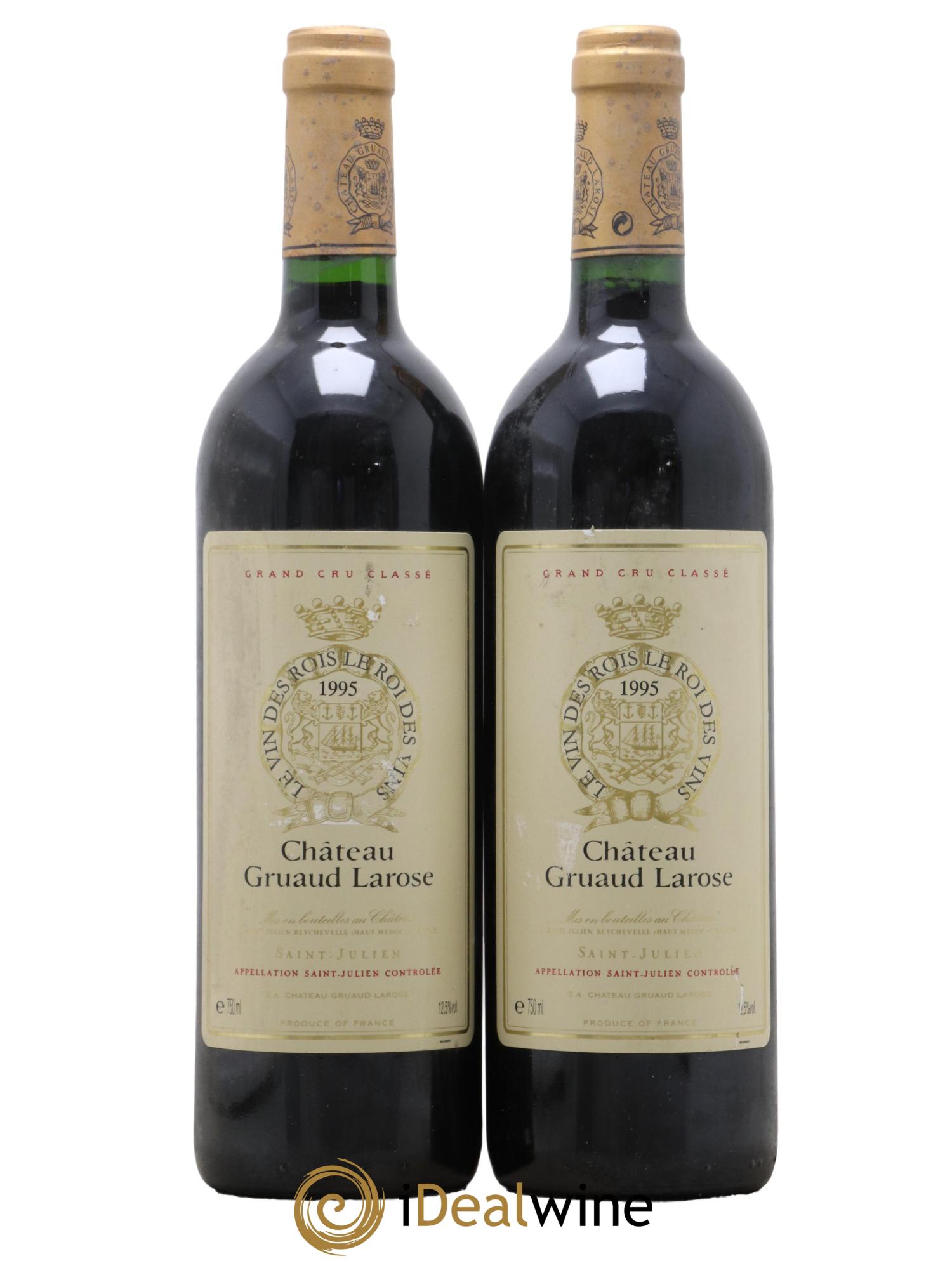 Château Gruaud Larose 2ème Grand Cru Classé 1995 - Lot de 2 bouteilles - 0