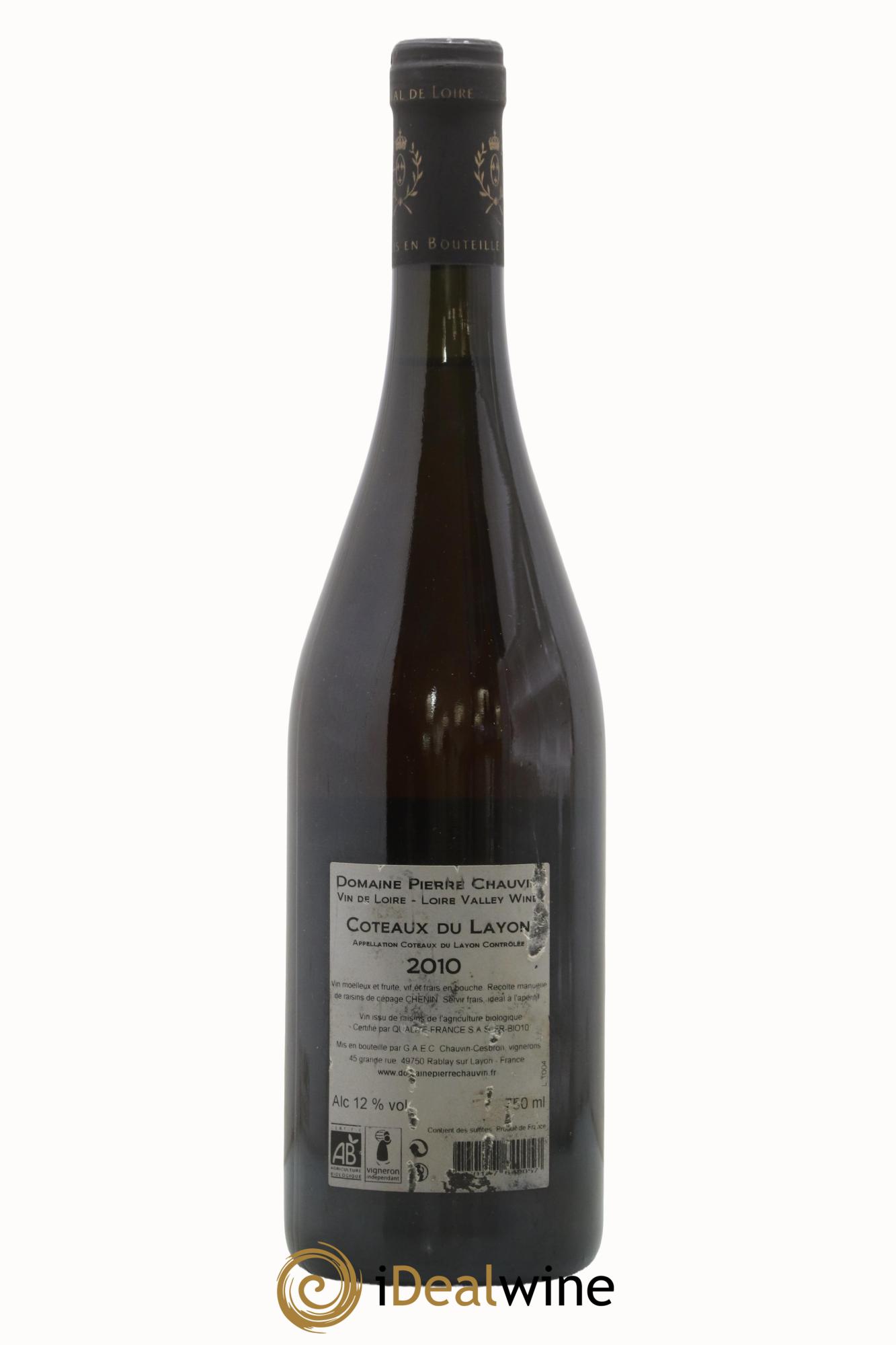 Coteaux du Layon Les Marcottes P. Chauvin 2010 - Lot of 1 bottle - 1