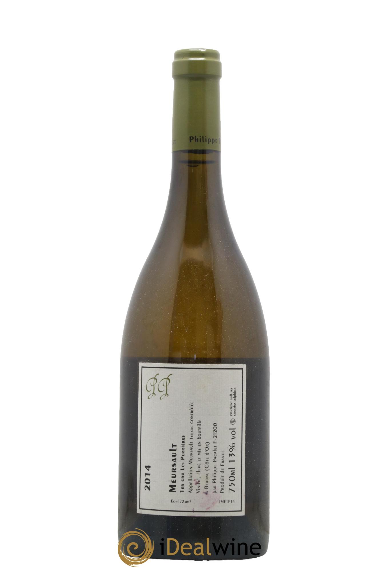 Meursault 1er Cru Les Perrières Philippe Pacalet 2014 - Lotto di 1 bottiglia - 1