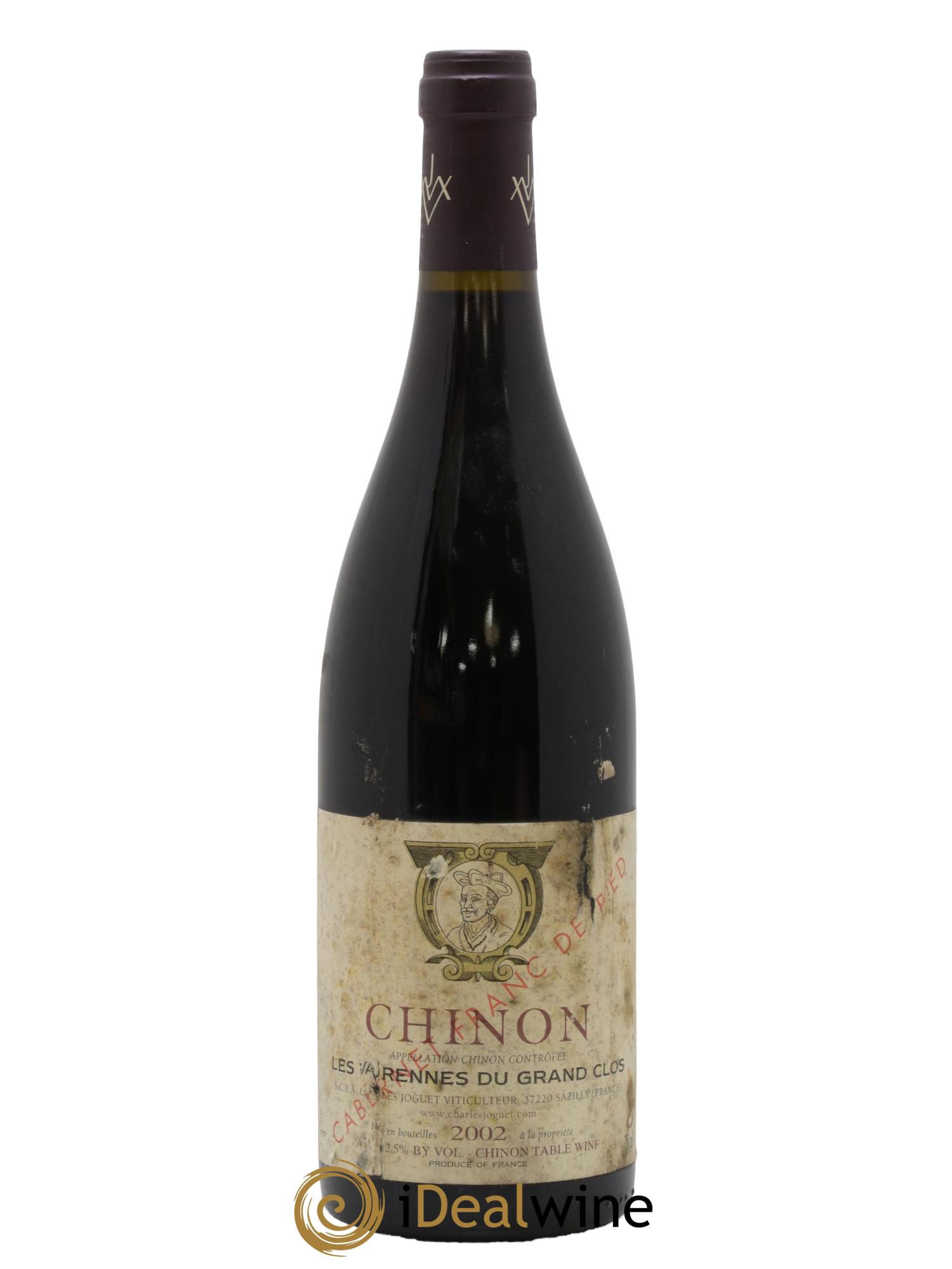 Chinon Les Varennes du Grand Clos Franc de Pied Charles Joguet (Domaine) 2002 - Lot de 1 bouteille - 0