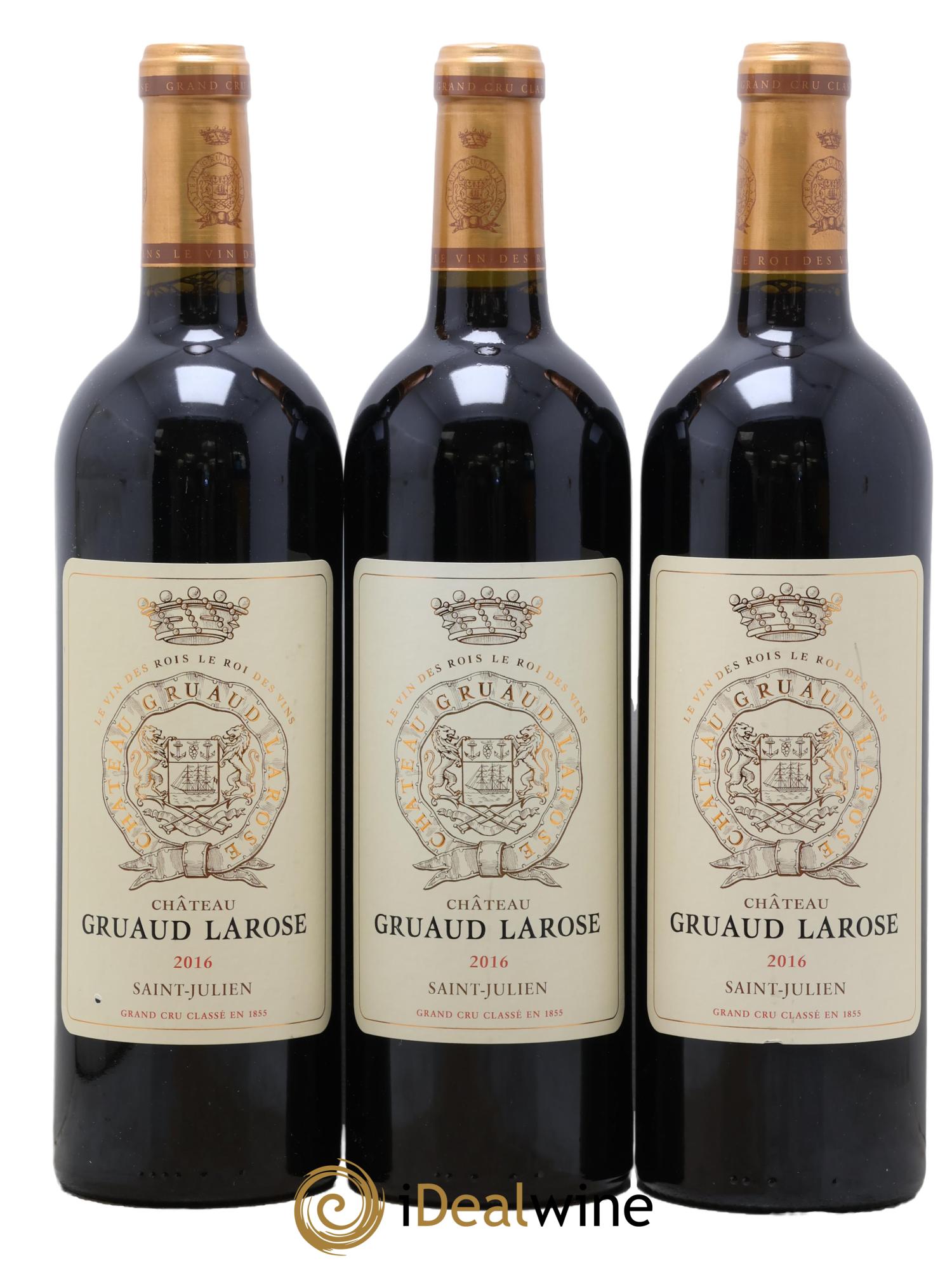 Château Gruaud Larose 2ème Grand Cru Classé 2016 - Lotto di 3 bottiglie - 0