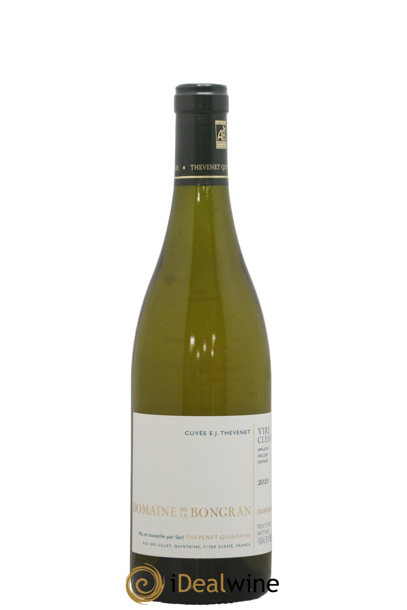Viré-Clessé Cuvée E.J. Thevenet Domaine de la Bongran (J.Thevenet) 2020 - Lot de 1 bouteille - 0