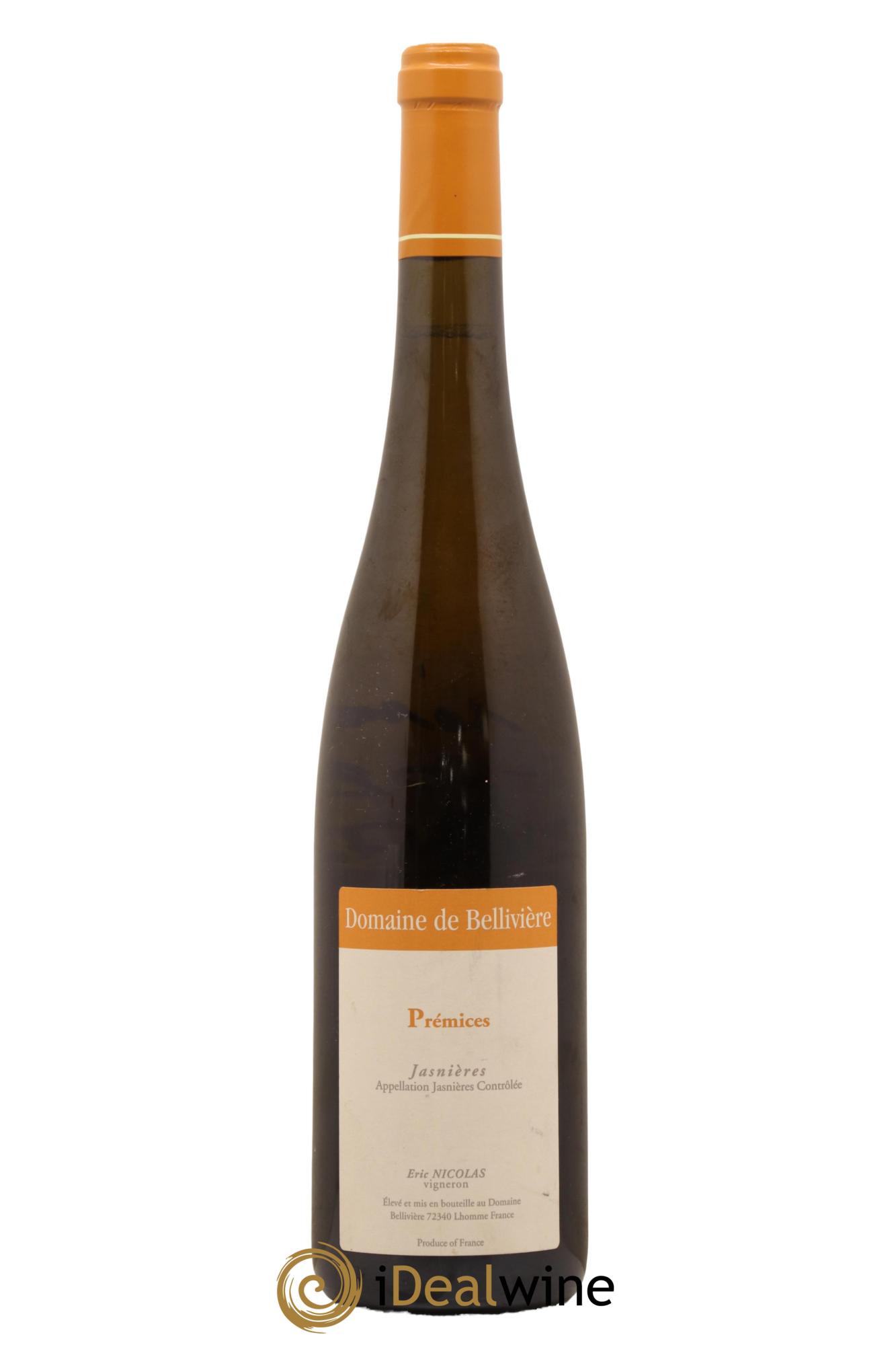 Jasnières Les Prémices Domaine de Bellivière 2015 - Lot de 1 bouteille - 0