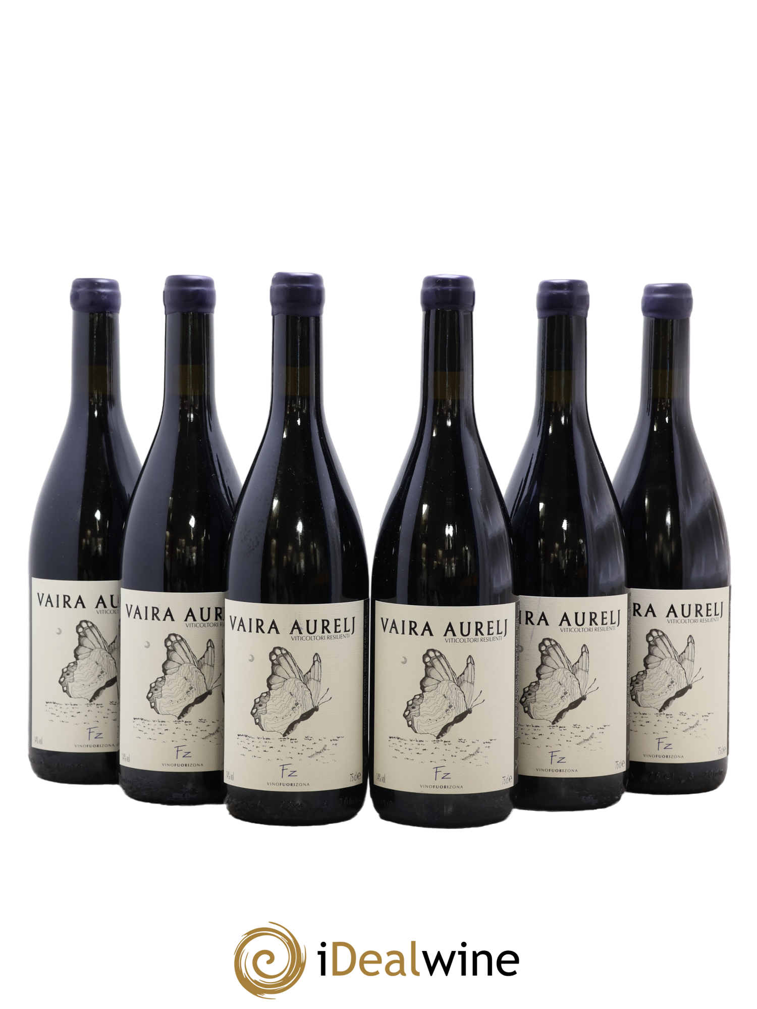Italie Vino Rosso FZ Free Zone Vaira Aurelj 2021 - Lot of 6 bottles - 0