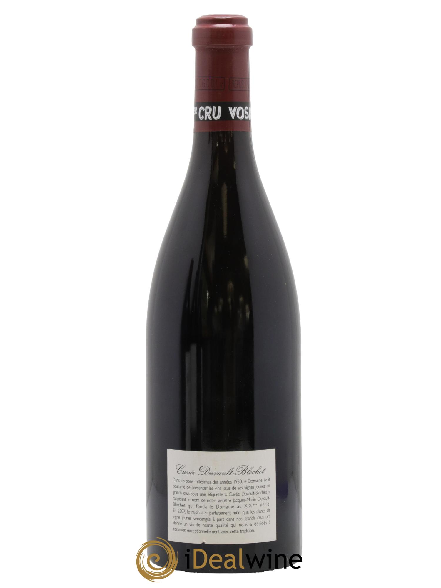 Vosne-Romanée 1er Cru Cuvée Duvault Blochet Domaine de la Romanée-Conti 2002 - Lotto di 1 bottiglia - 1