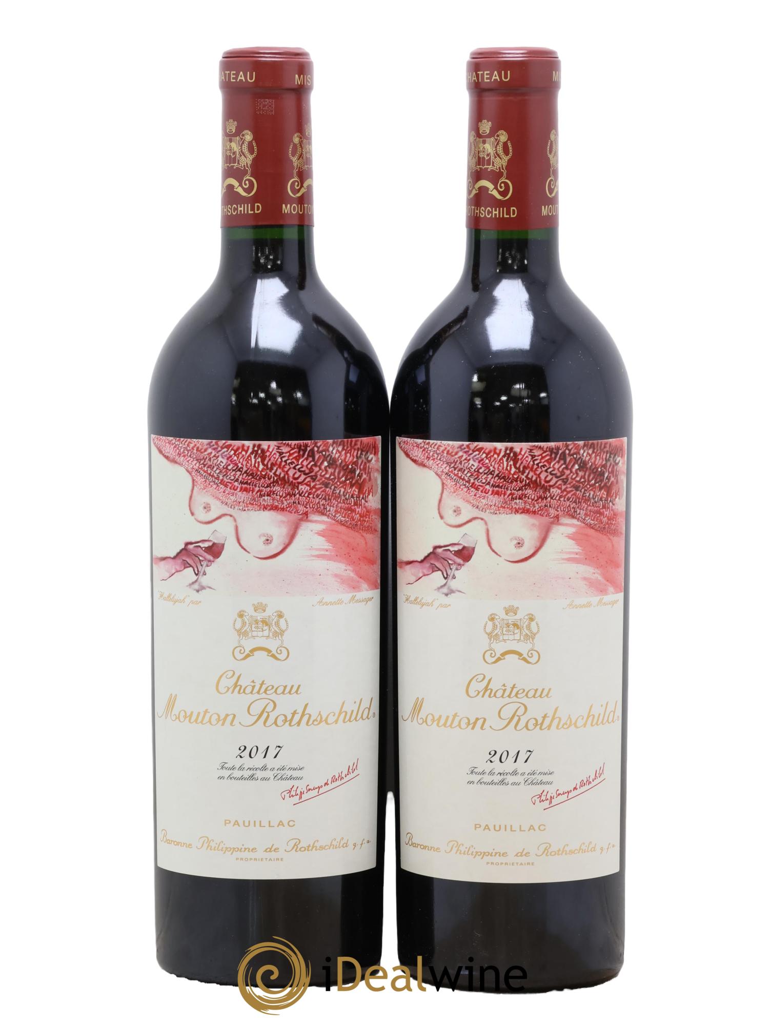 Château Mouton Rothschild 1er Grand Cru Classé 2017 - Lot of 2 bottles - 0