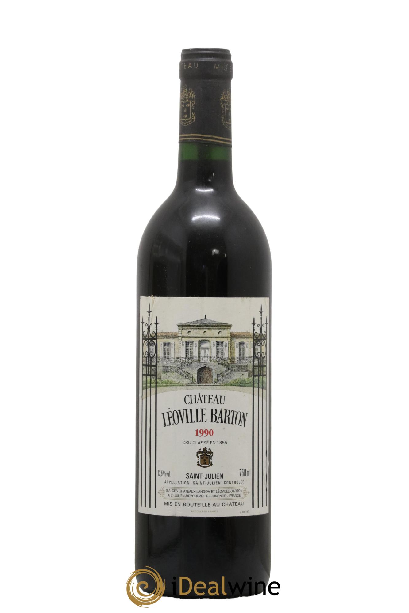 Château Léoville Barton 2ème Grand Cru Classé 1990 - Lot de 1 bouteille - 0