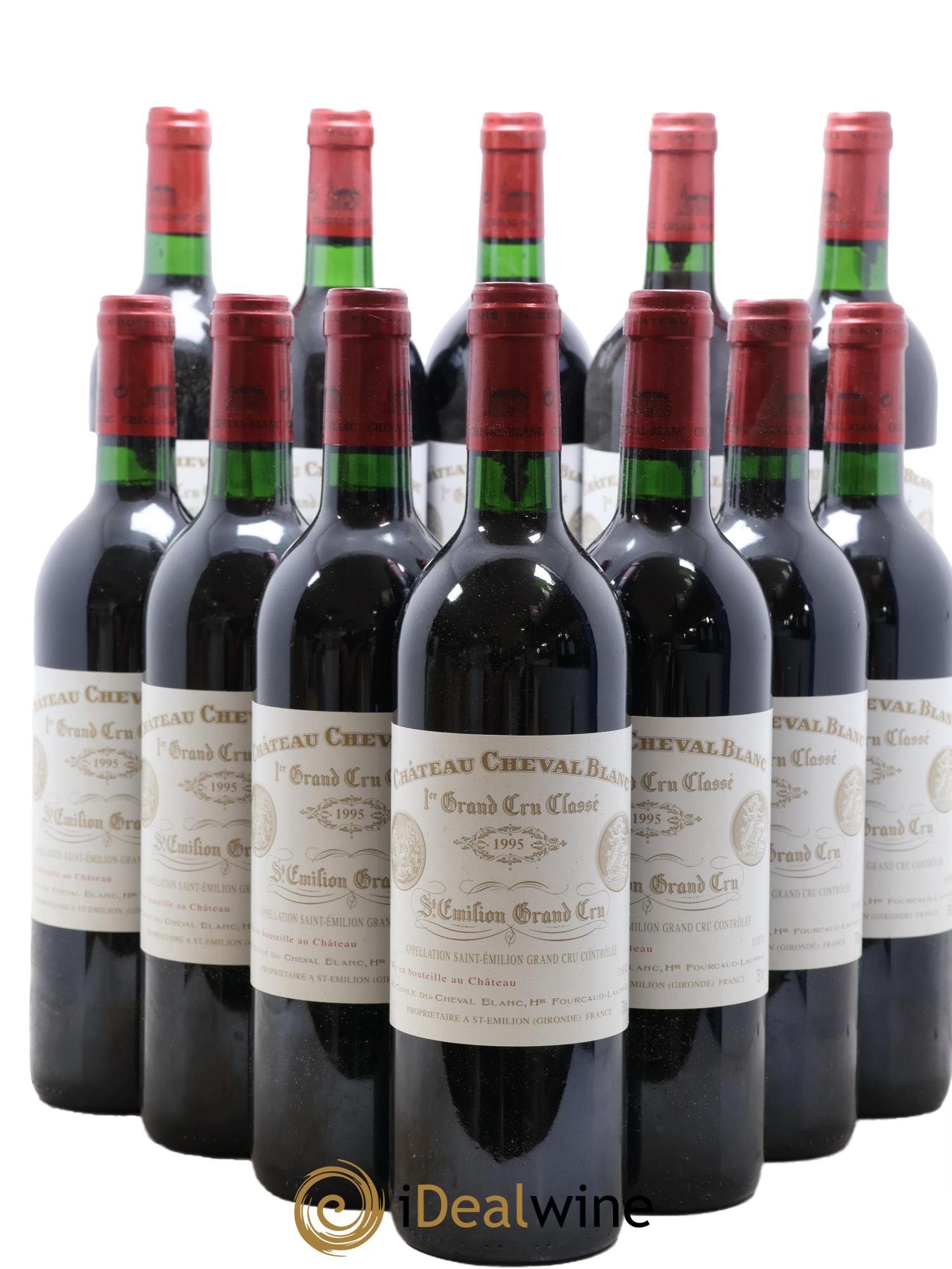 Château Cheval Blanc 1er Grand Cru Classé A 1995 - Lot of 12 bottles - 0