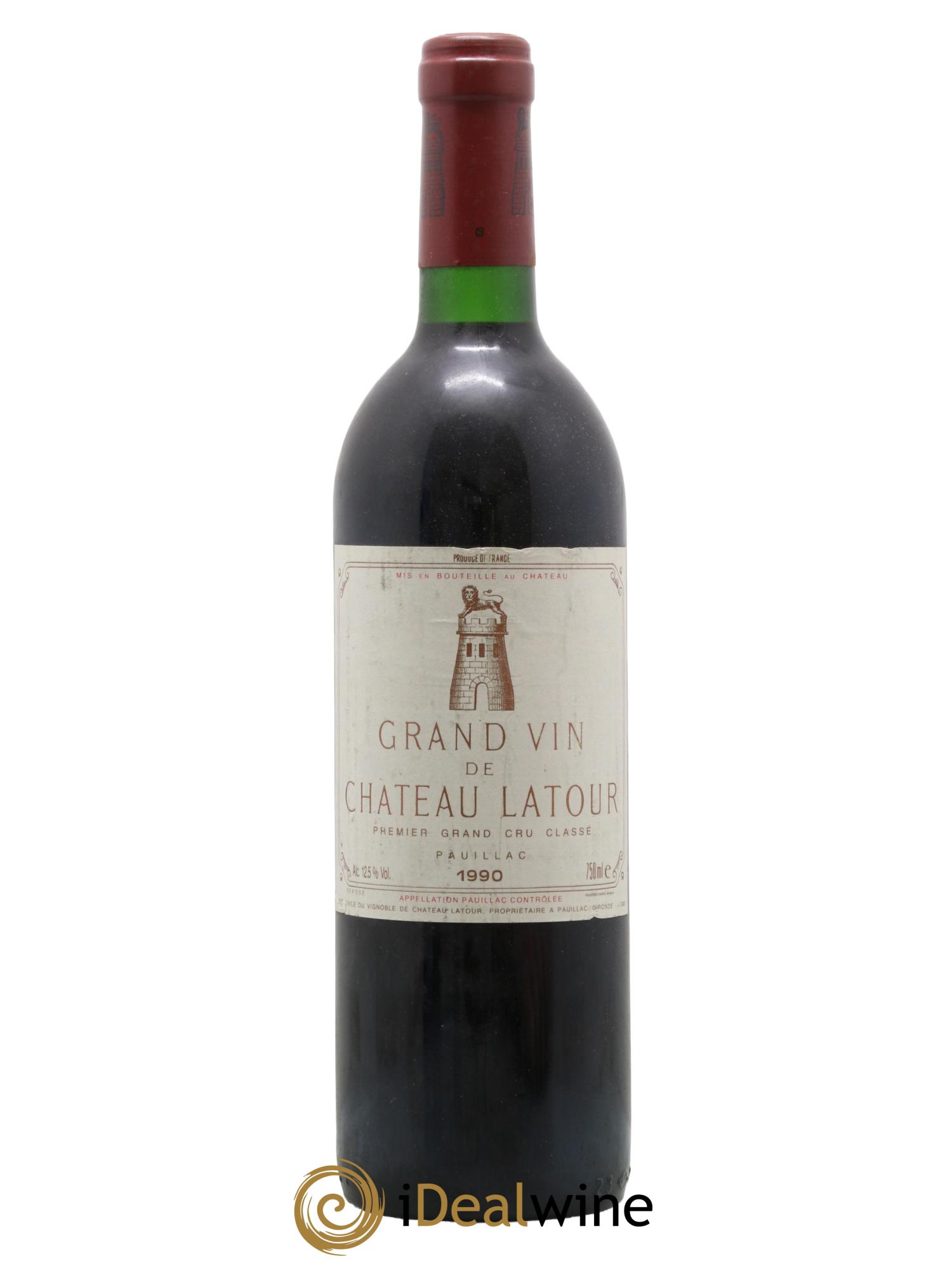 Château Latour 1er Grand Cru Classé 1990 - Lot de 1 bouteille - 0