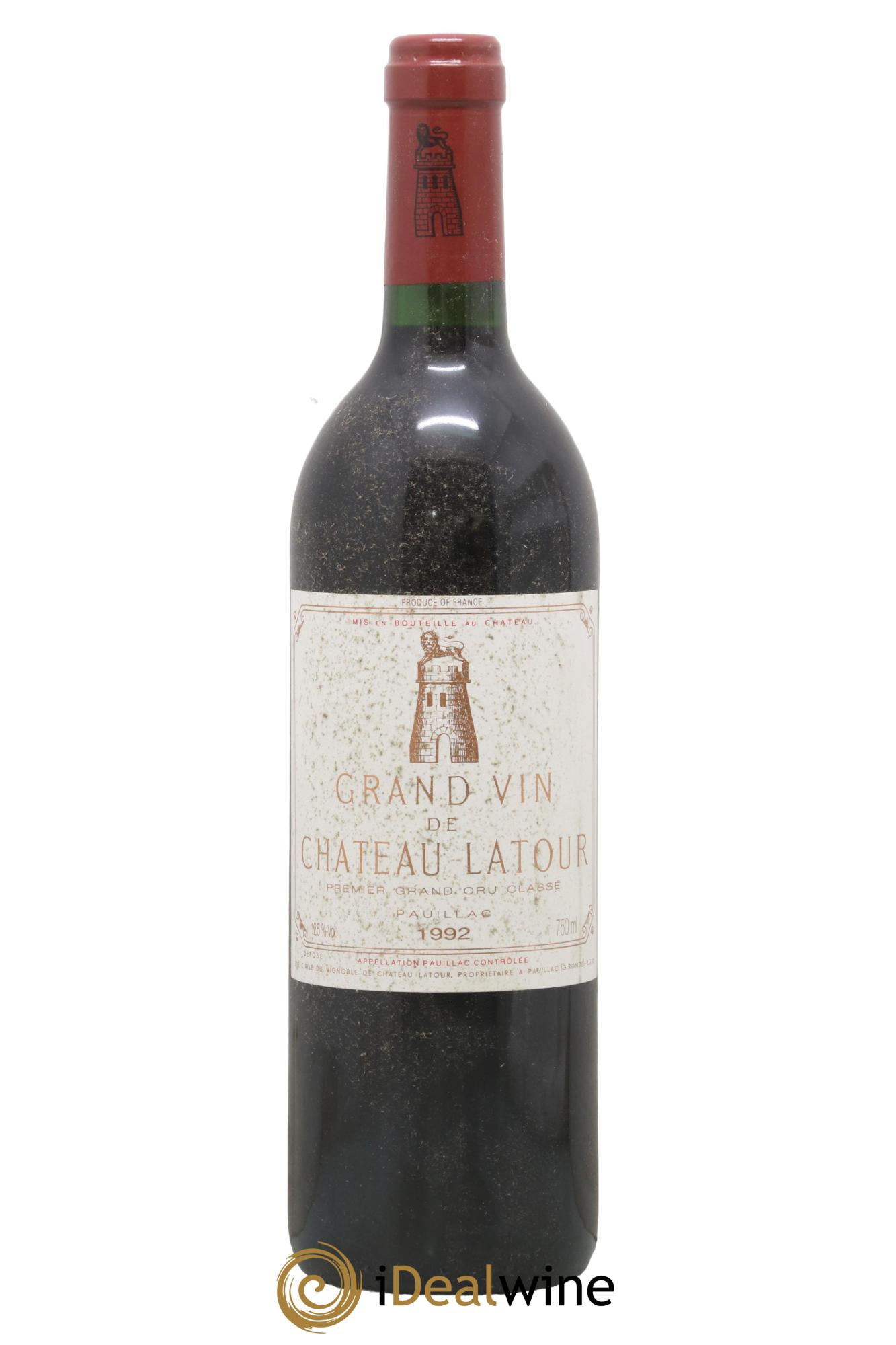 Château Latour 1er Grand Cru Classé 1992 - Lot de 1 bouteille - 0