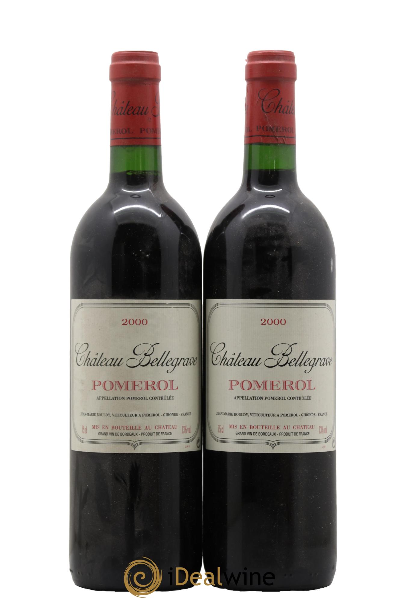Château Bellegrave 2000 - Lot de 2 bouteilles - 0