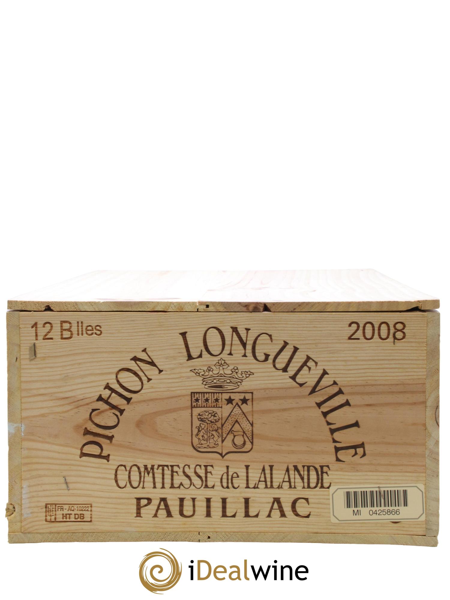 Château Pichon Longueville Comtesse de Lalande 2ème Grand Cru Classé 2008 - Lot of 12 bottles - 5