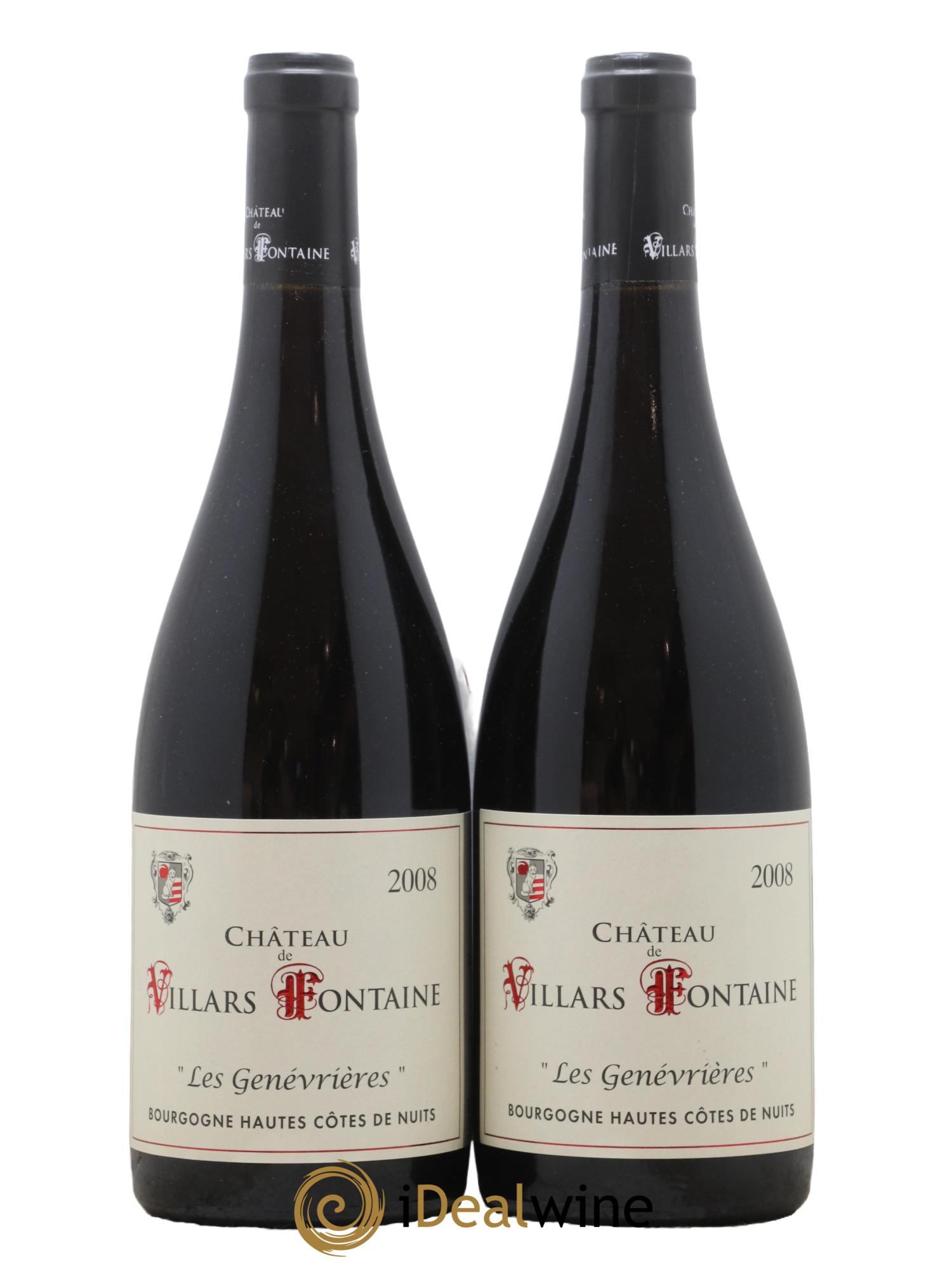 Hautes-Côtes de Nuits Les Genevrieres Domaine de Villars Fontaine 2008 - Lot de 2 bouteilles - 0