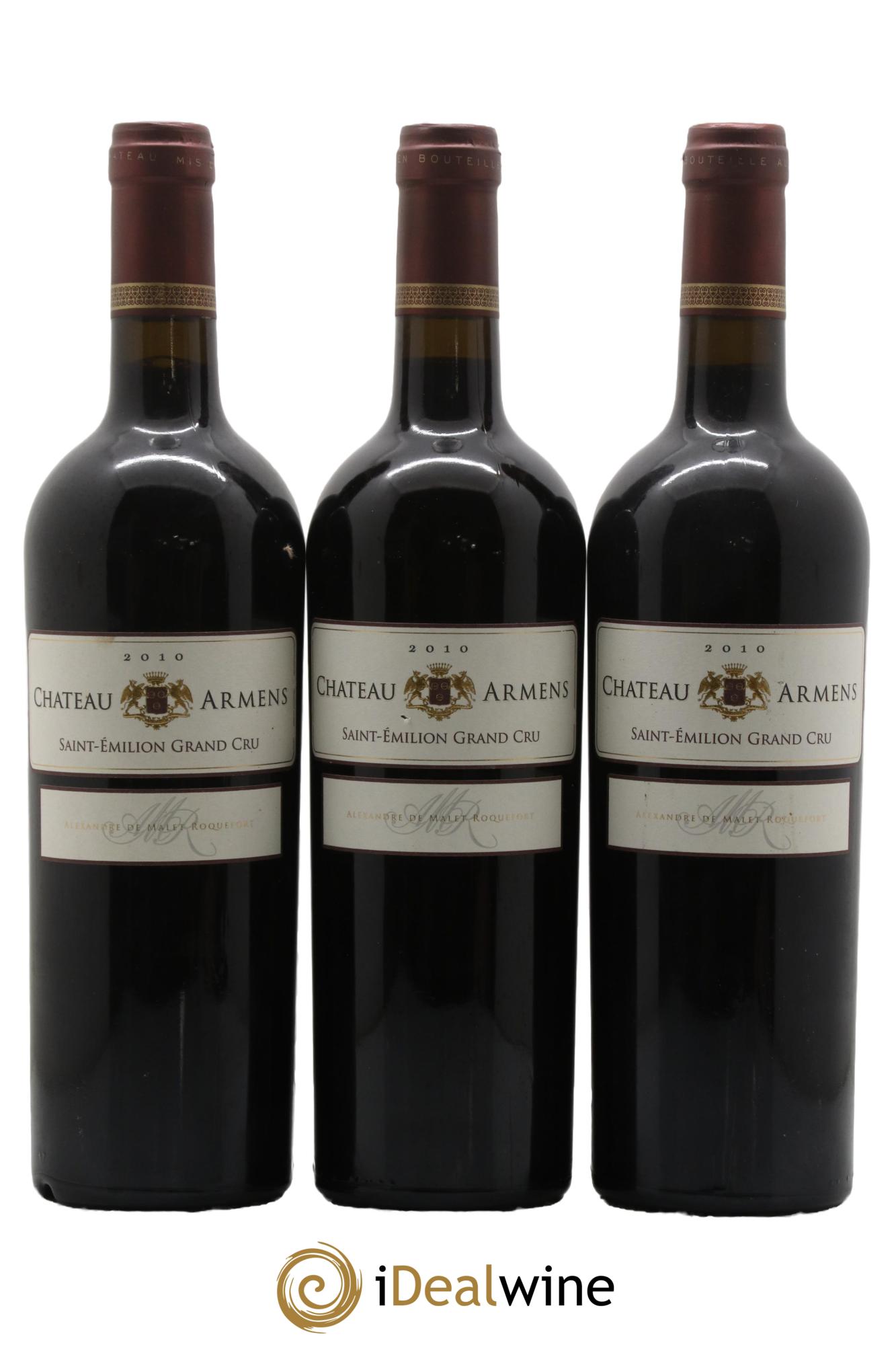 Château Armens Grand Cru 2010 - Posten von 3 Flaschen - 0