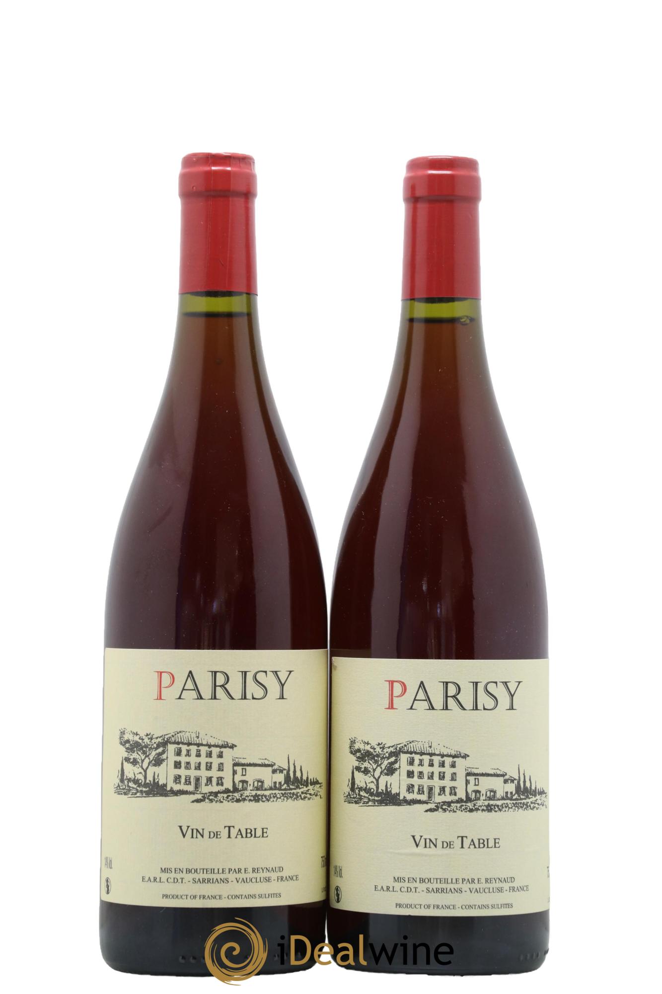 Vin de Table Parisy Emmanuel Reynaud - Lot de 2 bouteilles - 0