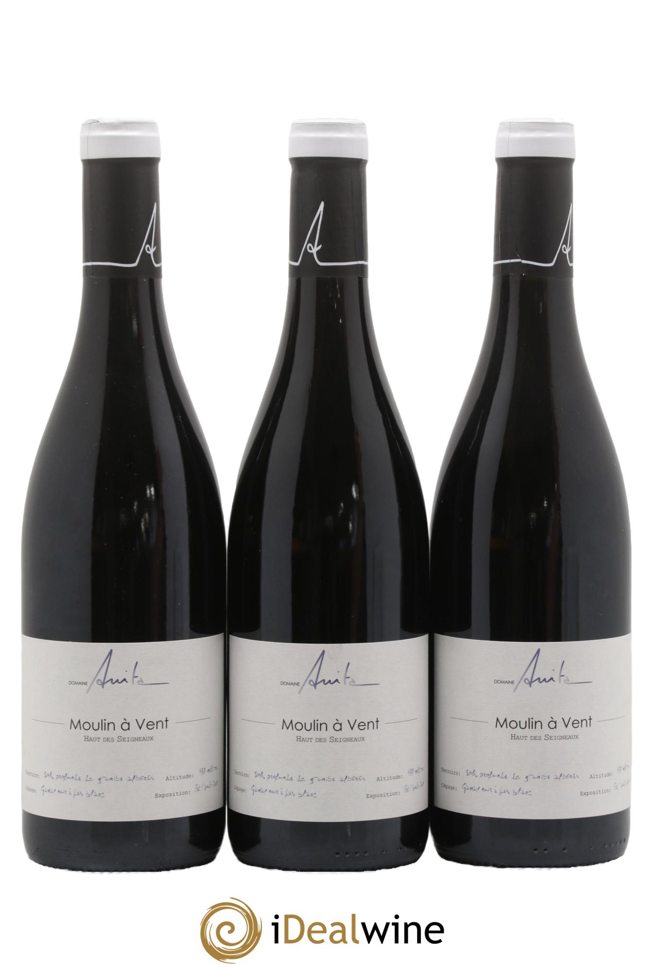 Moulin-à-Vent Cuvée Haut des Seigneaux Domaine Anita 2022 - Lot de 3 bouteilles - 0