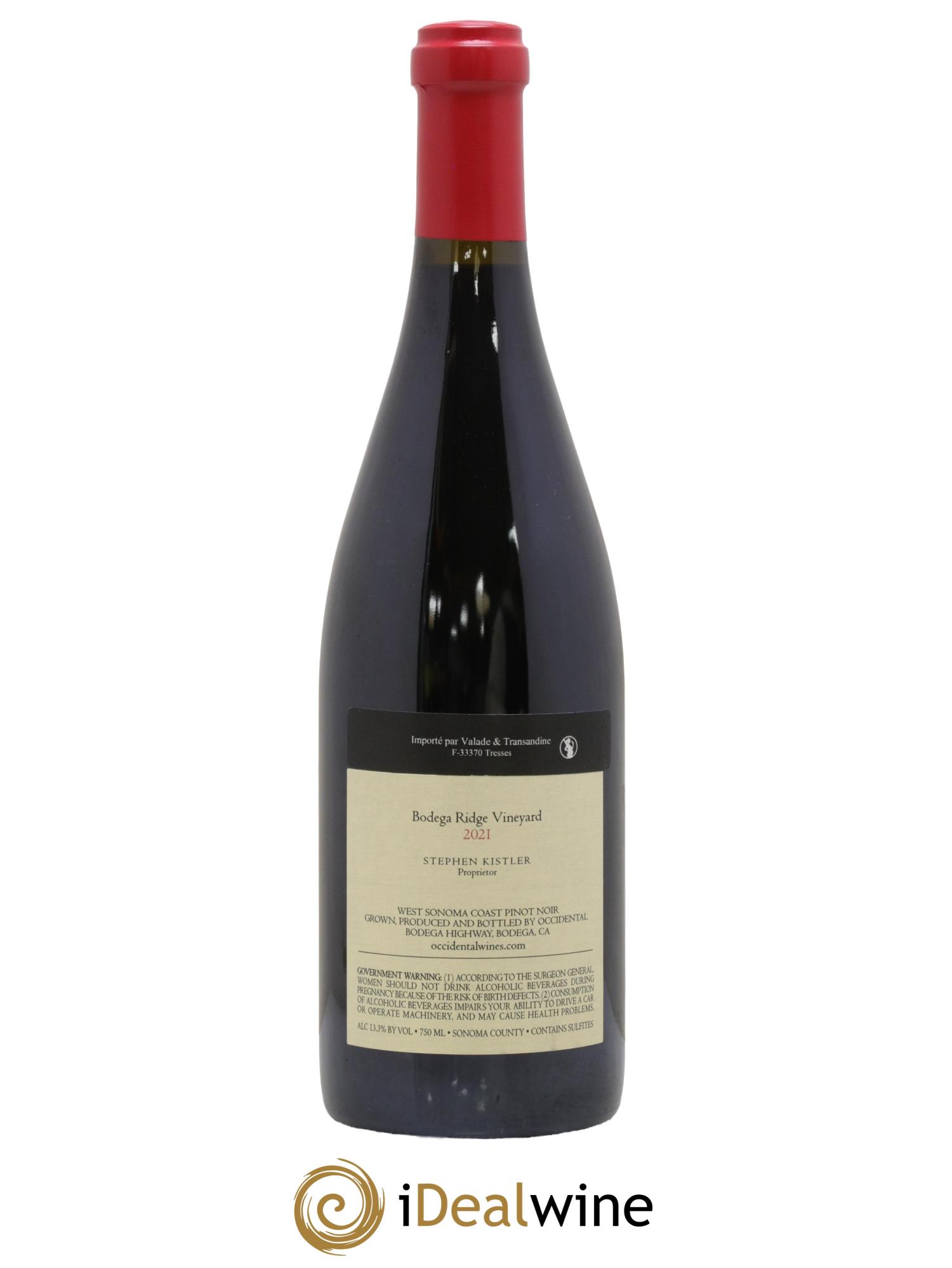 Sonoma Coast Occidental Bodega Ridge Vineyard 2021 - Lot of 1 bottle - 1