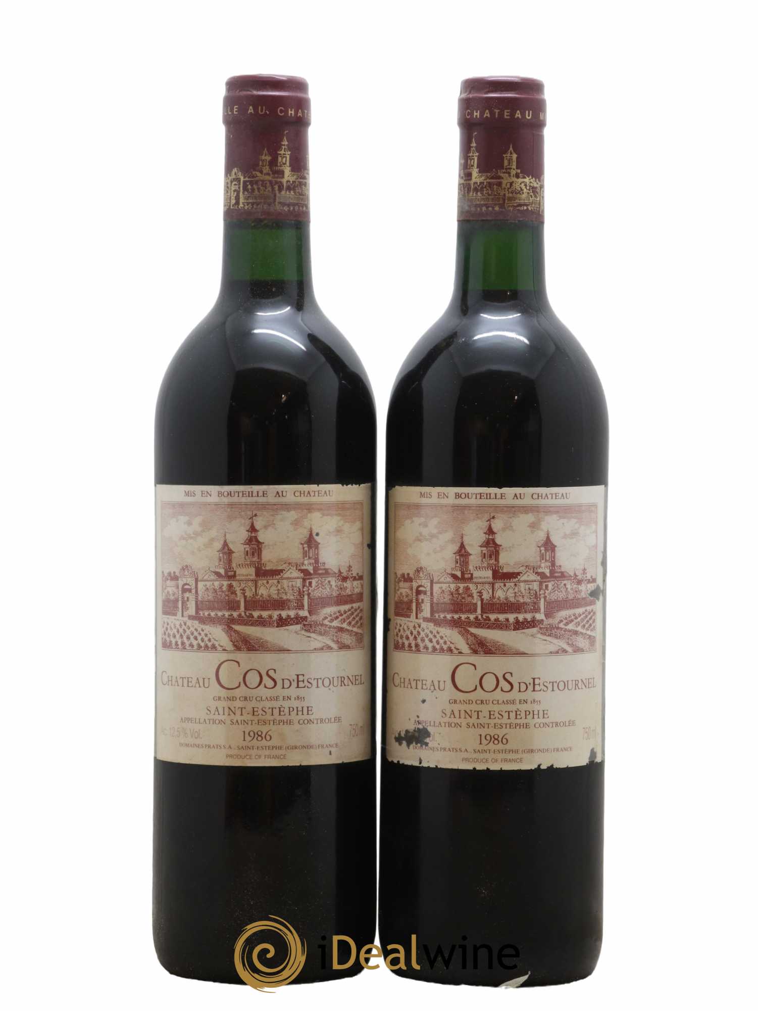 Cos d'Estournel 2ème Grand Cru Classé 1986 - Lot de 2 bouteilles - 0