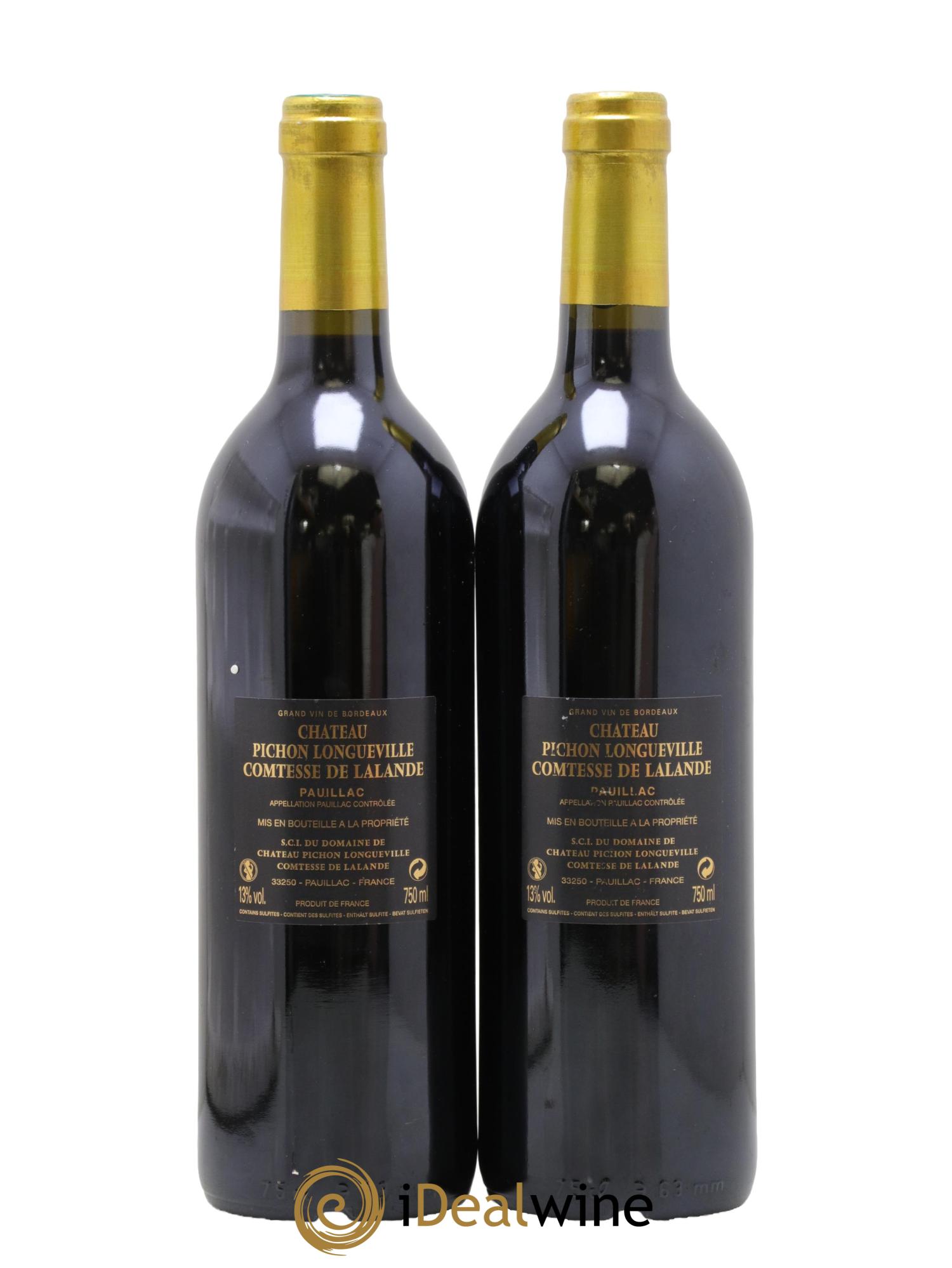 Château Pichon Longueville Comtesse de Lalande 2ème Grand Cru Classé 2009 - Lot de 2 bouteilles - 1