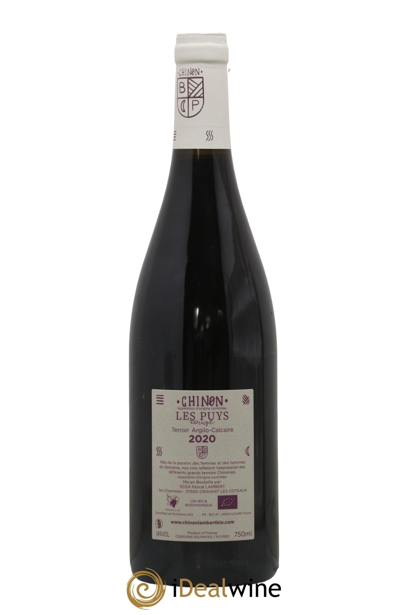 Chinon Les Puys Domaine Lambert 2020 - Posten von 1 Flasche - 1