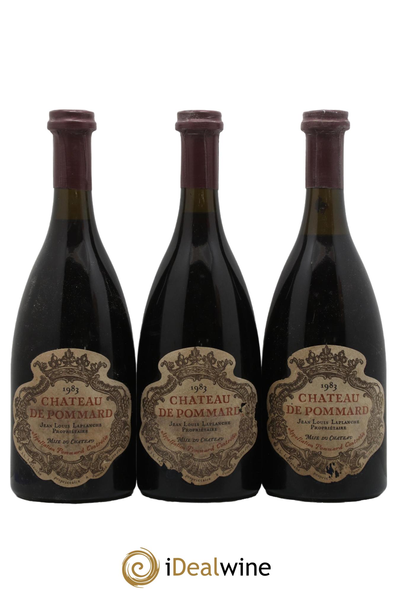 Pommard Château de Pommard 1983 - Lot de 3 bouteilles - 0