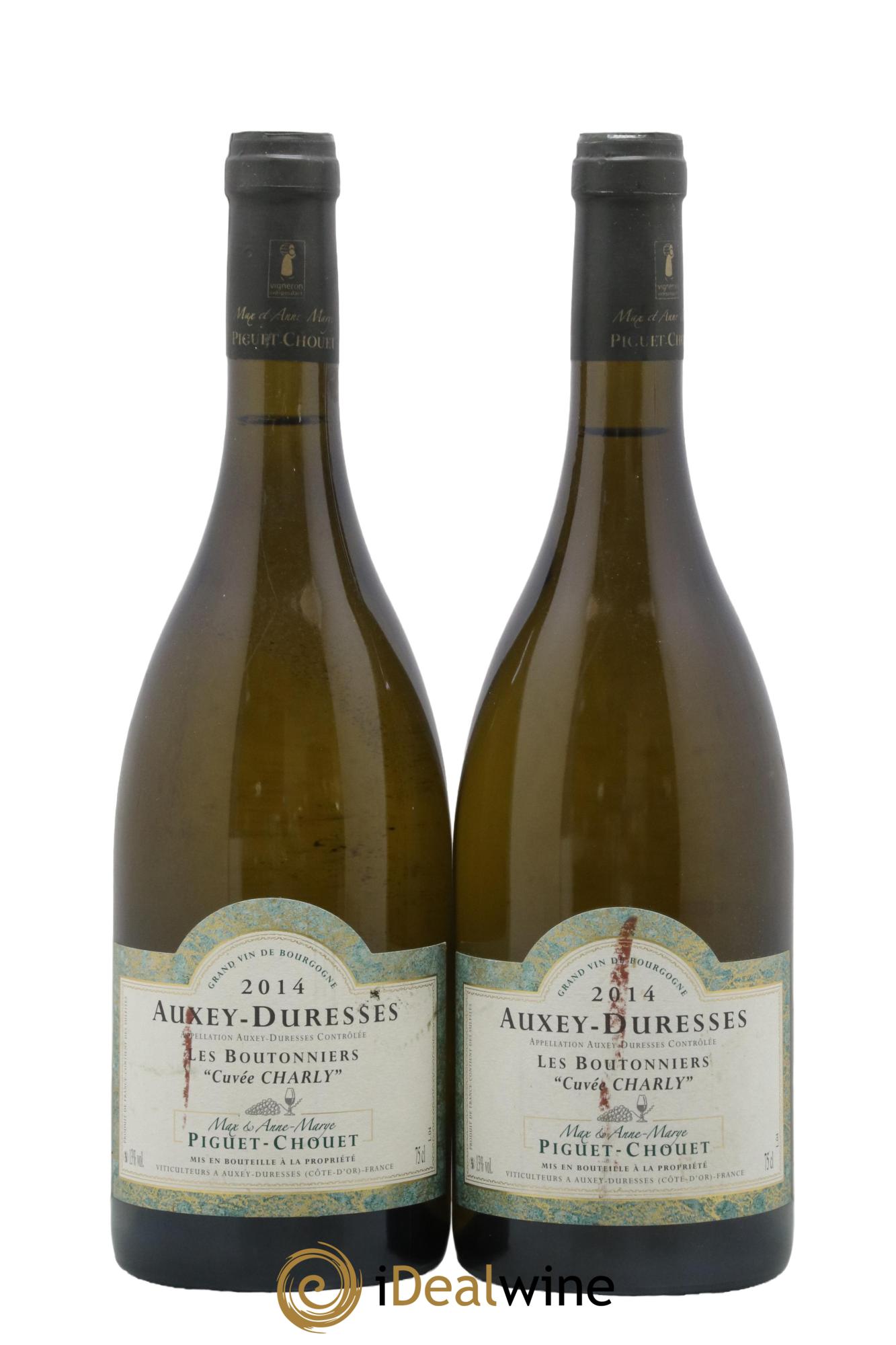 Auxey-Duresses Les Boutonniers Cuvée Charly Piguet-Chouet 2014 - Lot de 2 bouteilles - 0